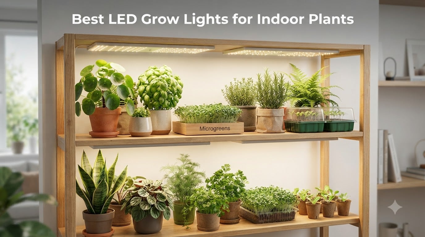 10 Best LED Grow Lights for Indoor Plants (August 2026)