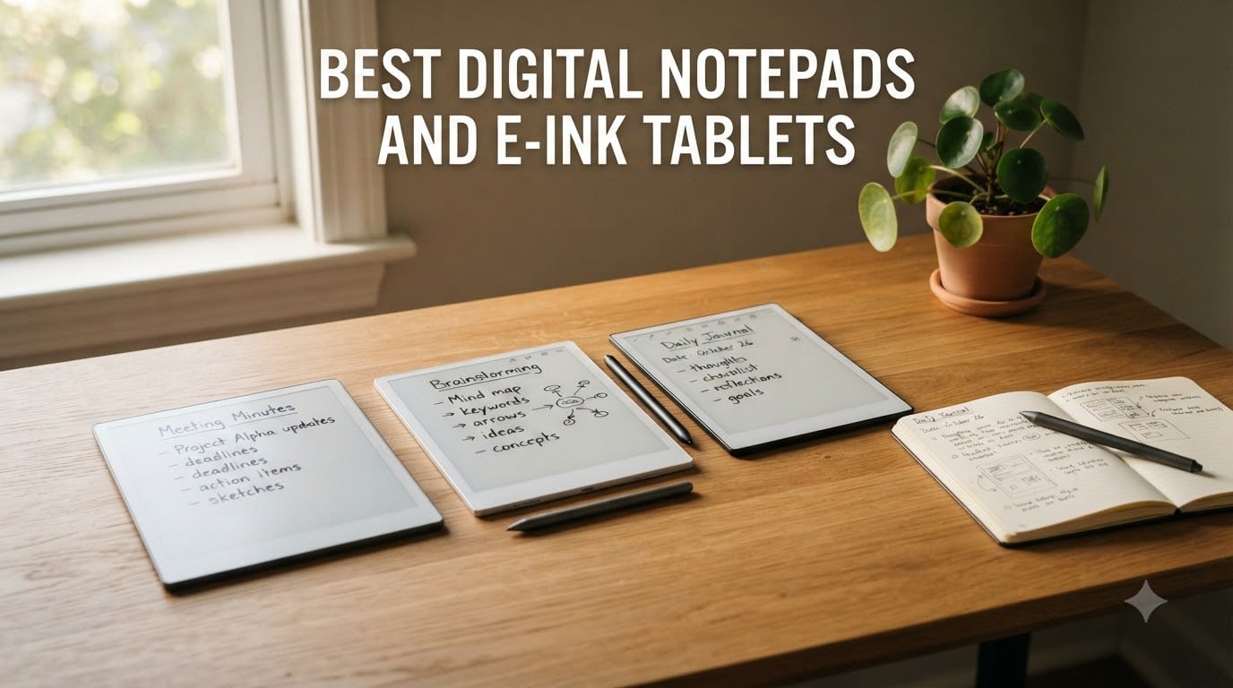 10 Best Digital Notepads and E-Ink Tablets (August 2026)