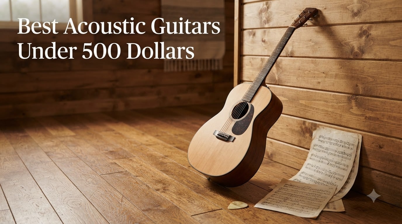 8 Best Acoustic Guitars Under 500 Dollars (August 2026)