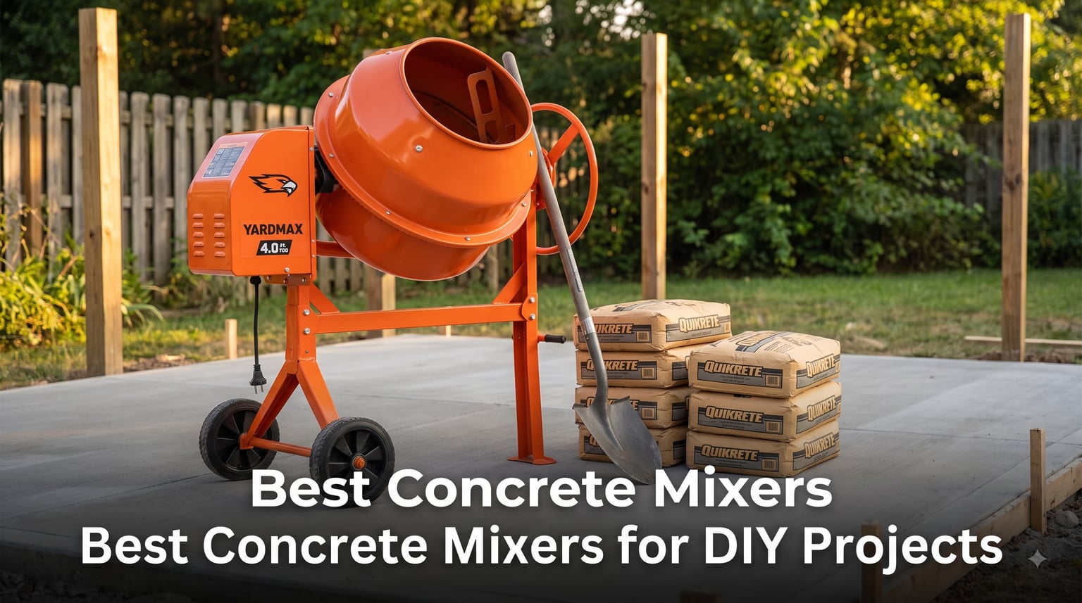 8 Best Concrete Mixers for DIY Projects 2026: Tested & Ranked