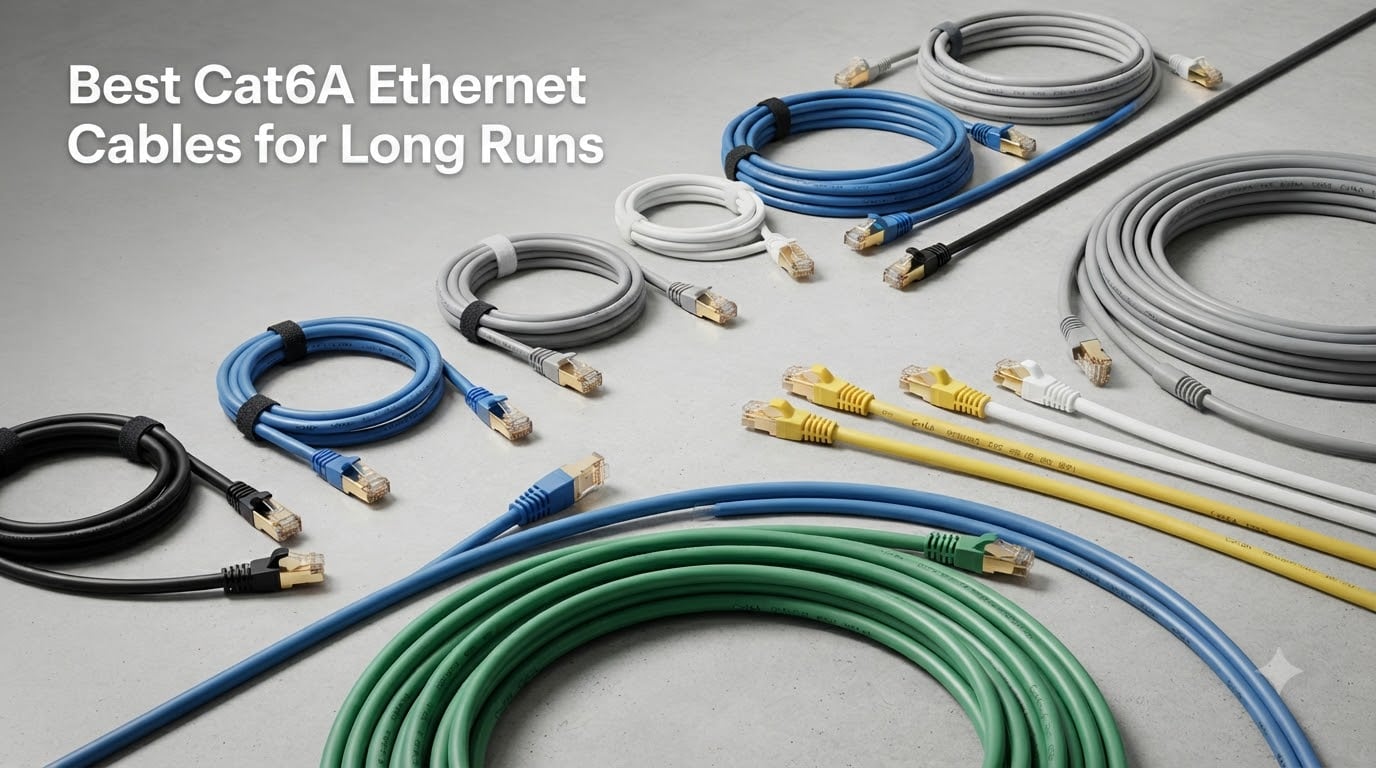 8 Best Cat6A Ethernet Cables for Long Runs 2026: Expert Reviews