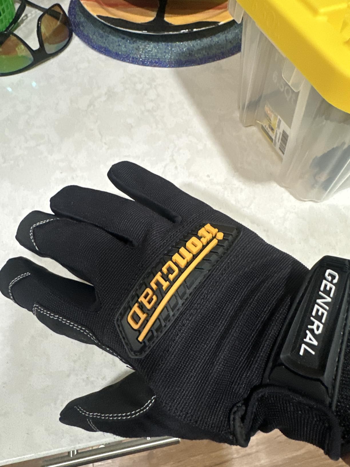 Ironclad General Utility Work Gloves GUG, All-Purpose, Performance Fit, Durable, Machine Washable (1 Pair) Black customer photo 1