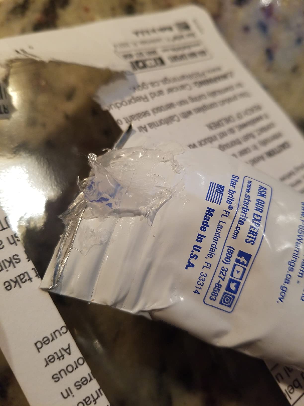 STAR BRITE Marine Silicone Sealant White - Waterproof customer photo 1