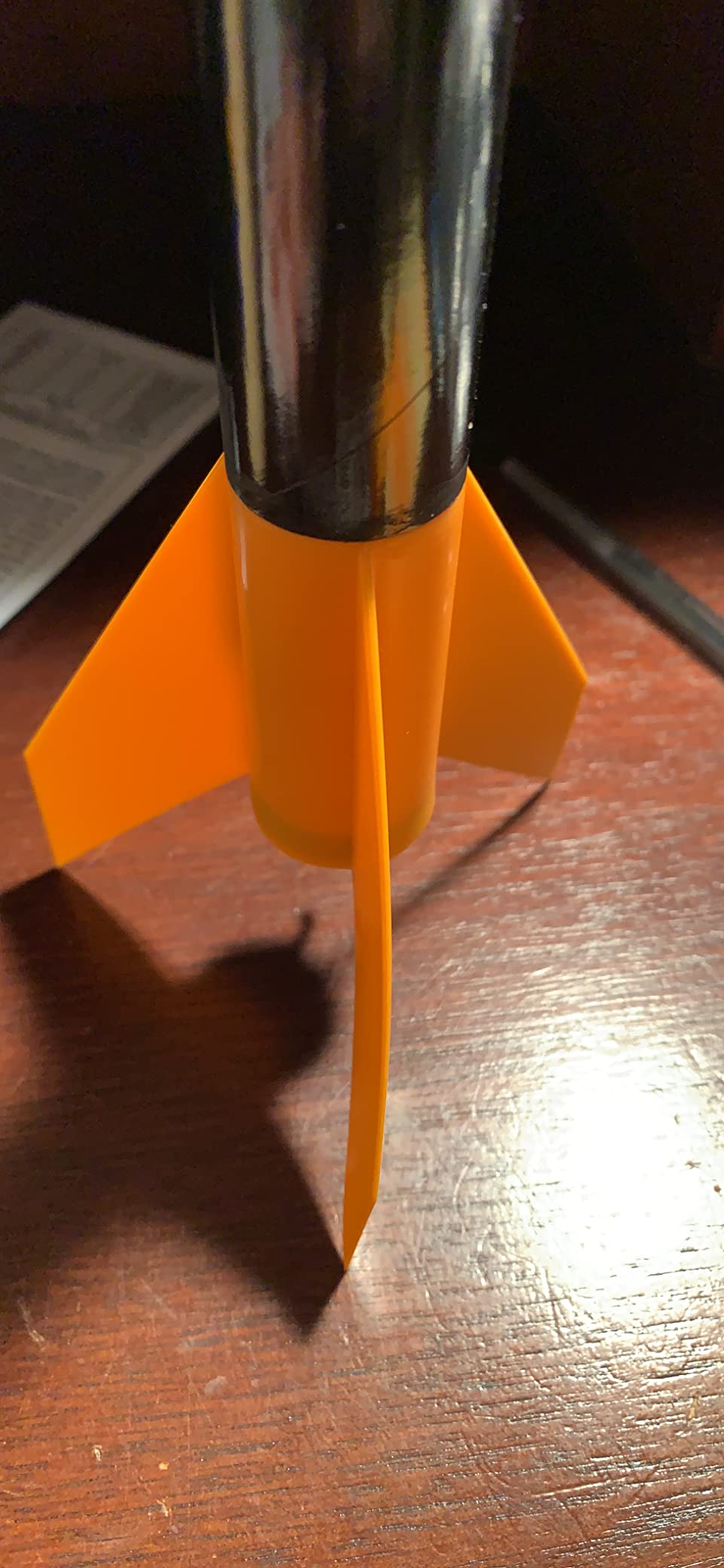 Estes Alpha III Rocket-Building Kit, Beginner Flying-Rocket Model Kit for Ages 10+, Orange/Black customer photo 2