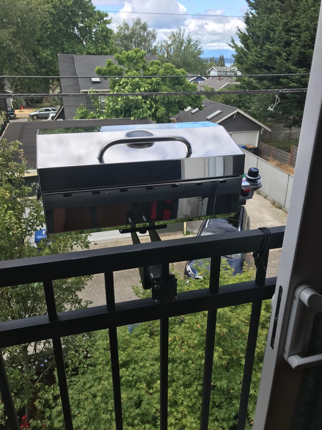 Kuuma Stow and Go Propane Tabletop and Mountable Grill - Stainless Steel Gas Grill with Foldable Legs | Great for Camping, Boating, Picnics, Barbeques & More |13,000 BTUs - (58130) customer photo 2