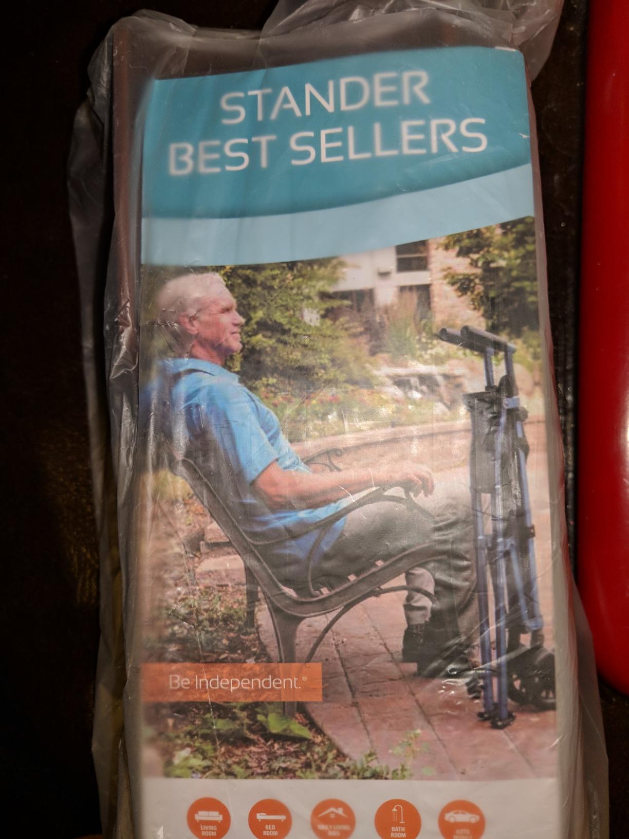 Stander Recliner Risers, Non-Slip Chair Lifters for Adults, Seniors, and Elderly, Low Profile Seat Raiser for Sitting and Standing Assistance, Compatible with Wooden Base Recliners, Set of 4, Brown customer photo 2