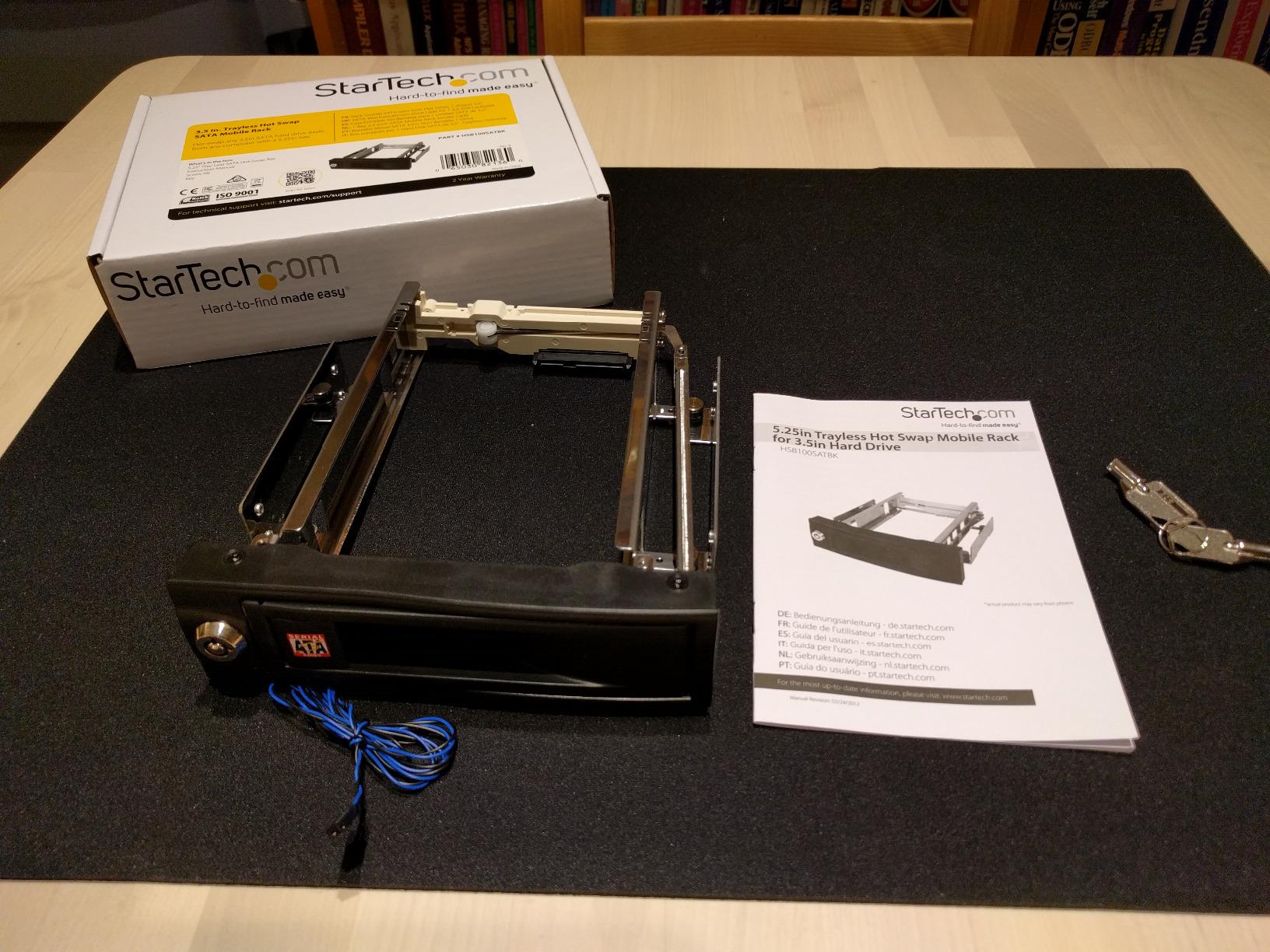StarTech 3.5in SATA Trayless Mobile Rack for 5.25in, TAA (HSB100SATBK) customer photo 1