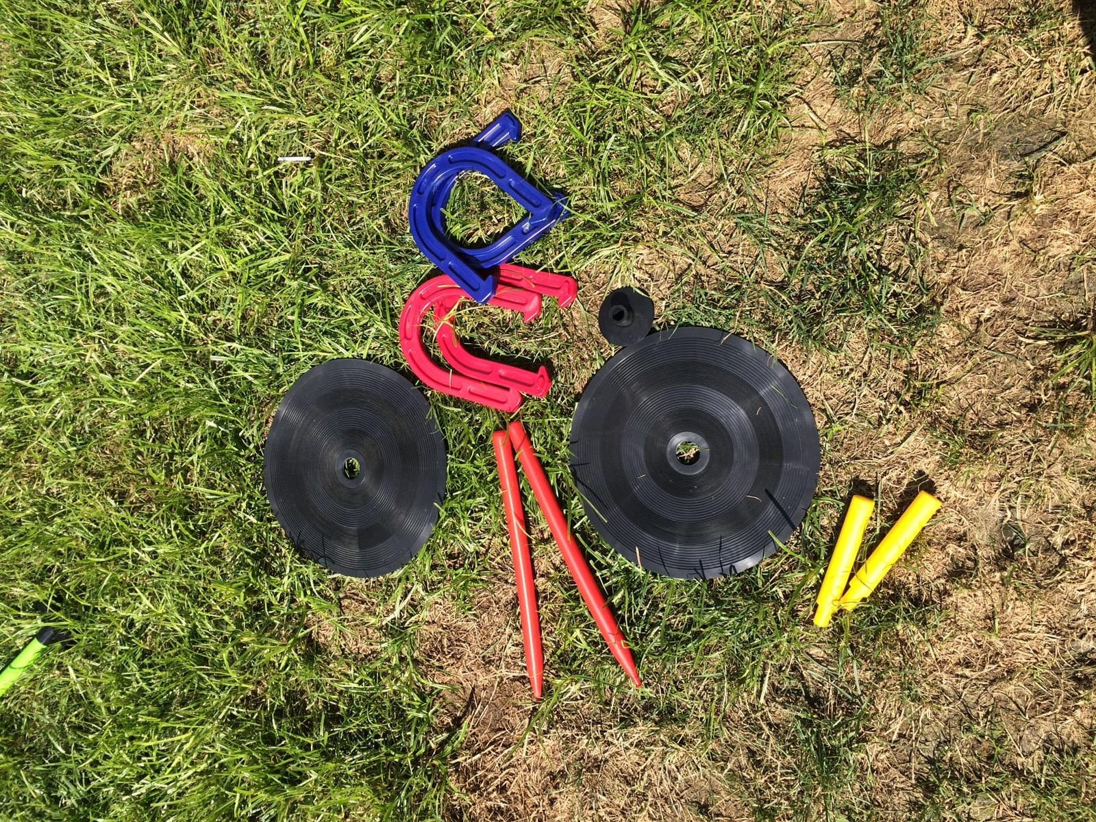 Champion Sports Indoor/Outdoor Horseshoe Set Red customer photo 1