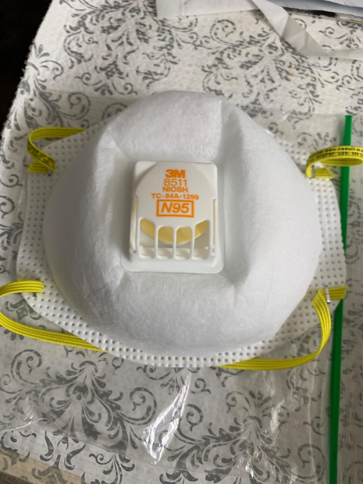 3M N95 Respirator 8511, Cool Flow Valve, 2 Pack, NIOSH-APPROVED, Advanced Filter Media For Easy Breathing, Comfortable For Long Periods Of Wear, Helps Filter Pollen, Mold Spores & Dust (8511PA1-2A-PS) customer photo 2