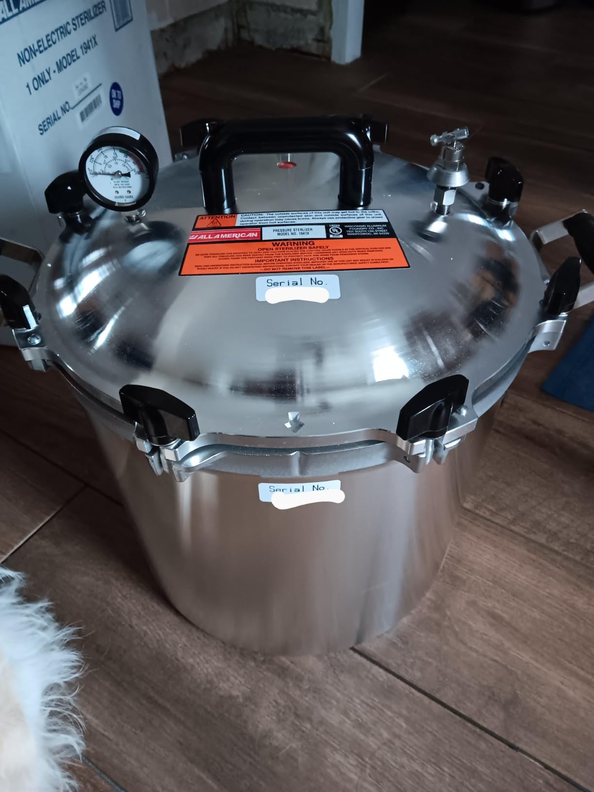 All American 1930 1925X Sterilizer - 25 qt - Non-Electric Sterilizer - Suitable for Any Heat Source - Includes Rack - Made in the USA customer photo 1