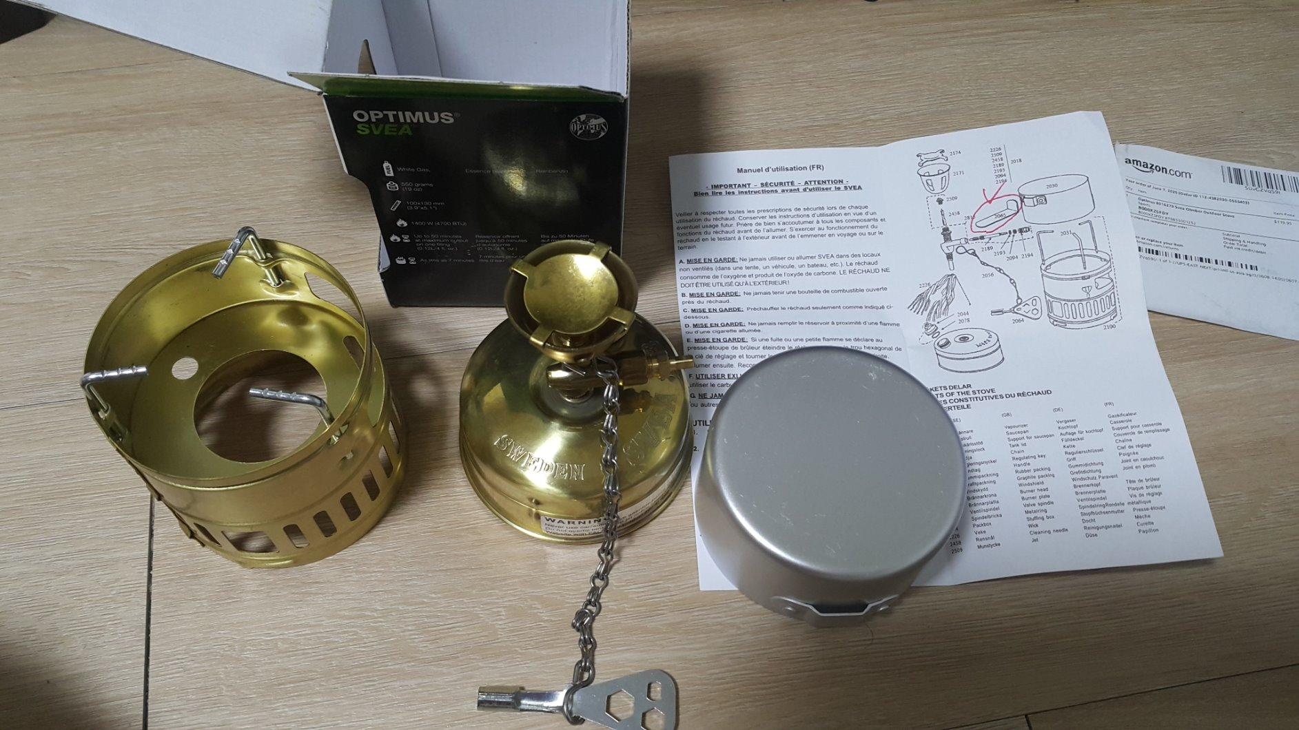 Optimus Svea Brass White Gas Backpacking Stove customer photo 1
