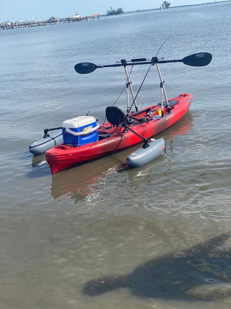 Scotty Kayak Stabilizer System, Gray, Large customer photo 2