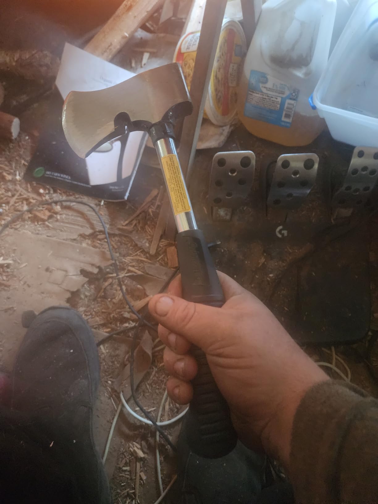 Coleman Axe with Durable Steel Head & Non-Slip Grip Handle, Great for Splitting Wood & Hammering Stakes, Ideal for Camping, Survival, Landscaping customer photo 2