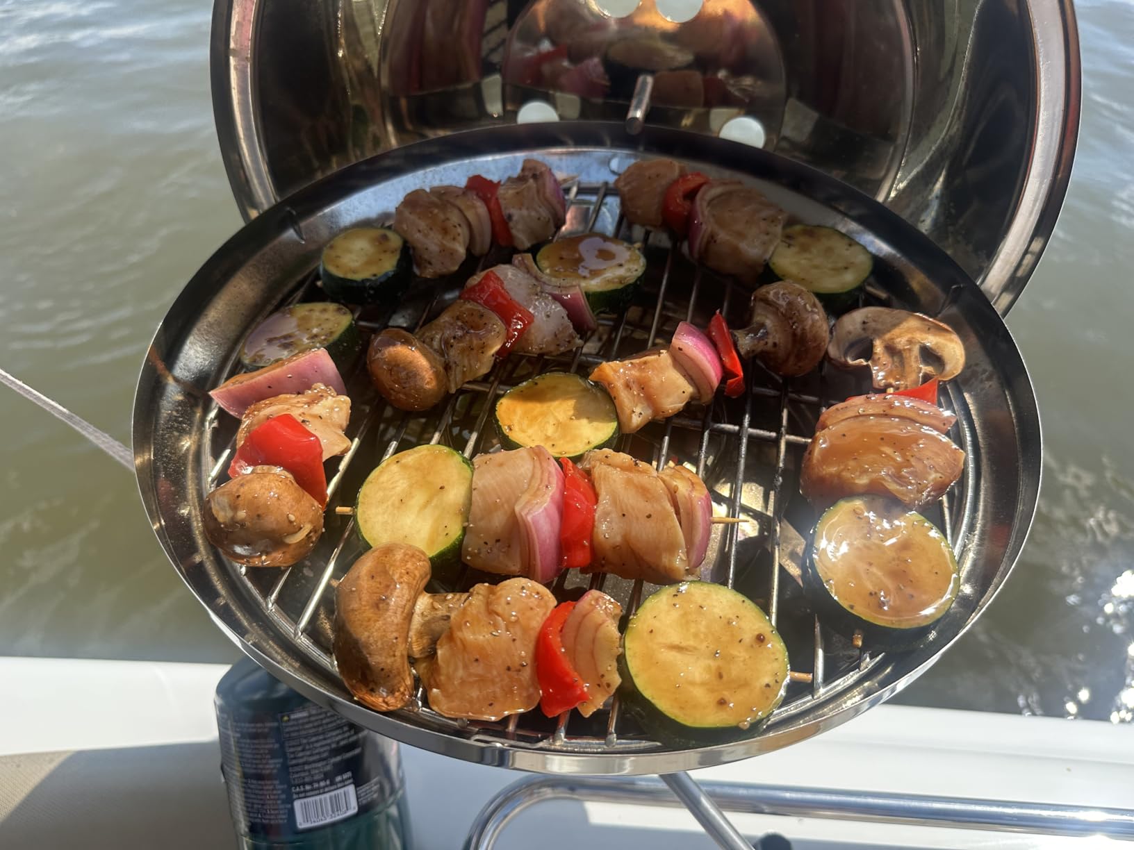 Magma A10-205 Marine Kettle Gas Boat Grill, Original Size (15