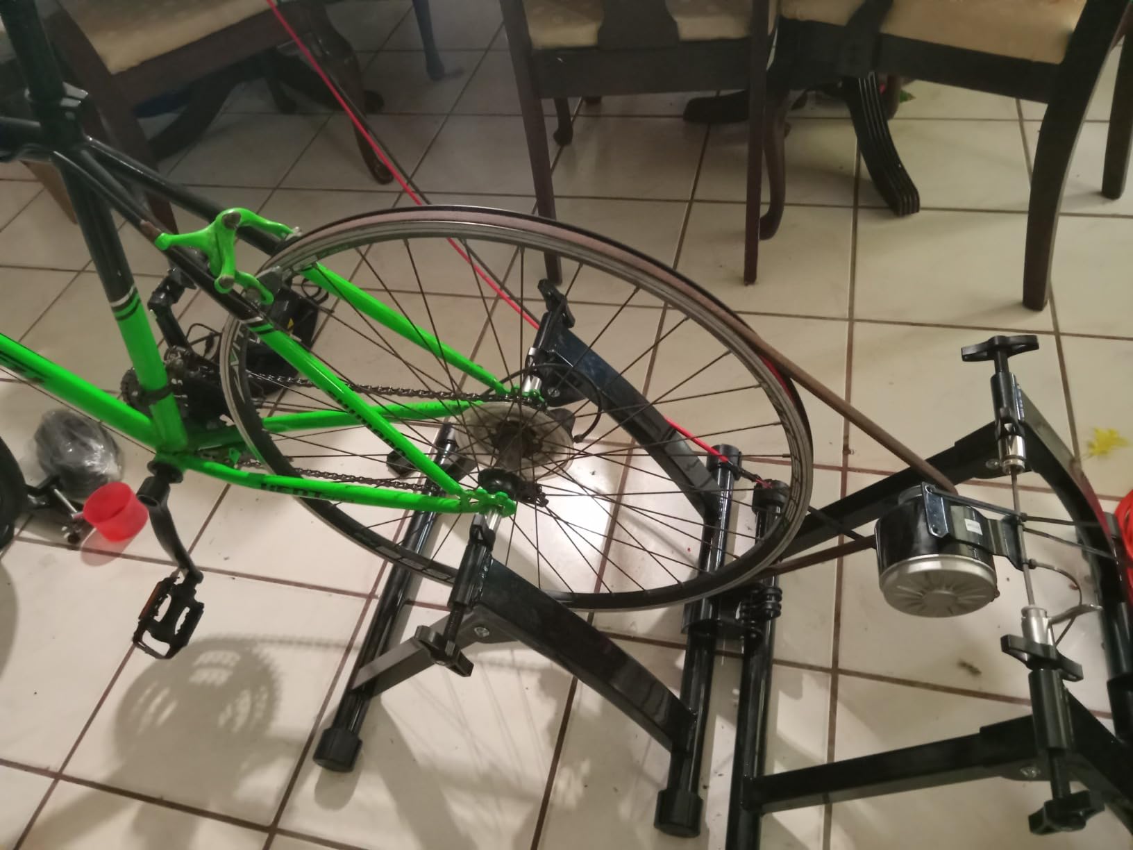 300W Permanent Magnet DC Generator, 12V–24V, 3/8-Inch V-Belt Pulley, Ventilated Housing for Bicycle and DIY Power Projects, PPG-PM300-P customer photo 1