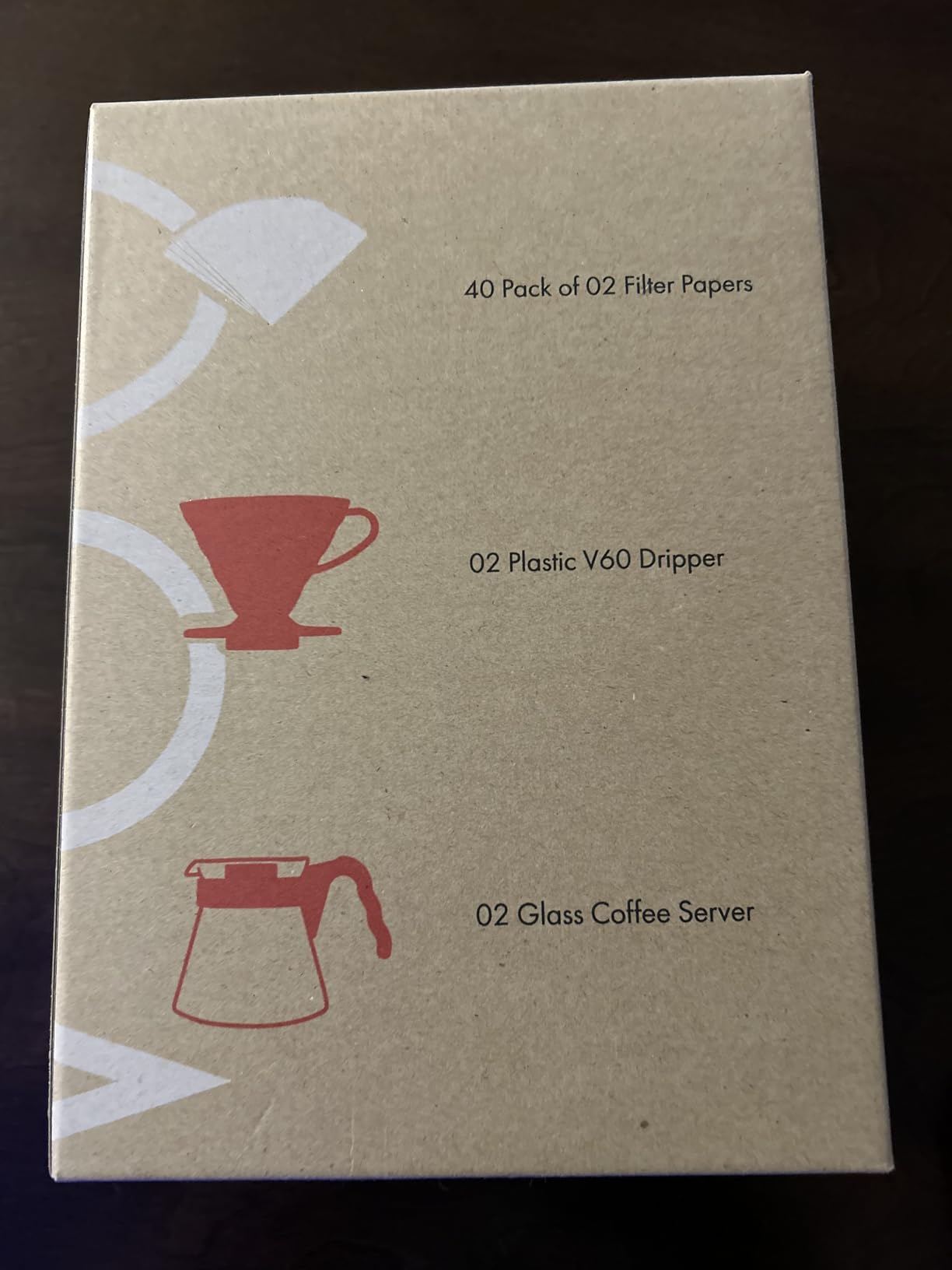 HARIO V60 Pour Over Coffee Starter Set, Size 02, Red customer photo 2