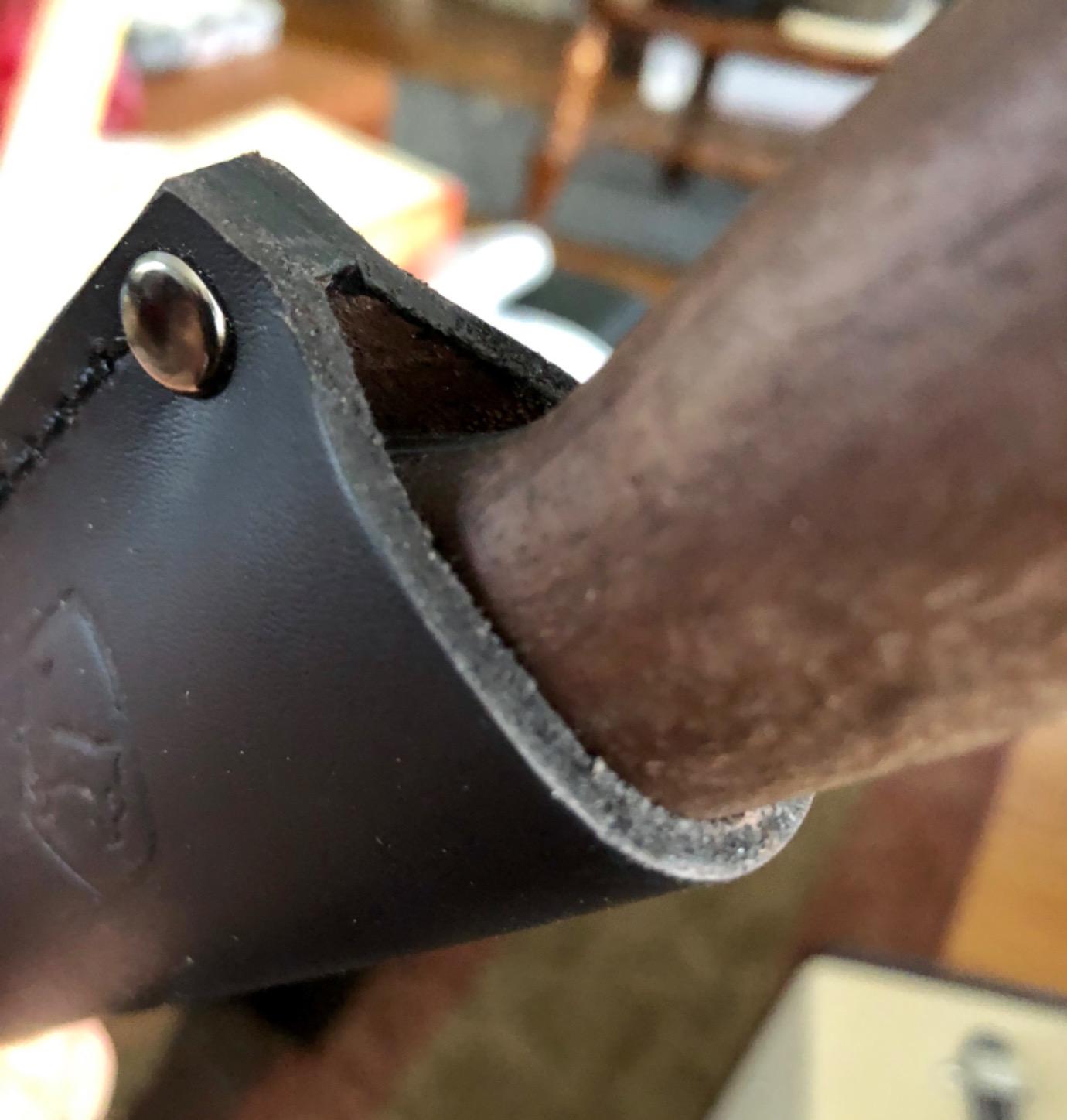 Condor Bushlore Knife - Bushcraft Knife - 1075 High Carbon Steel - Walnut Handle - Scandi Grind - Small Fixed Blade Knives - Hand Crafted Leather Sheath - 3mm Thick - 4.3in Blade - 6.1 oz customer photo 1