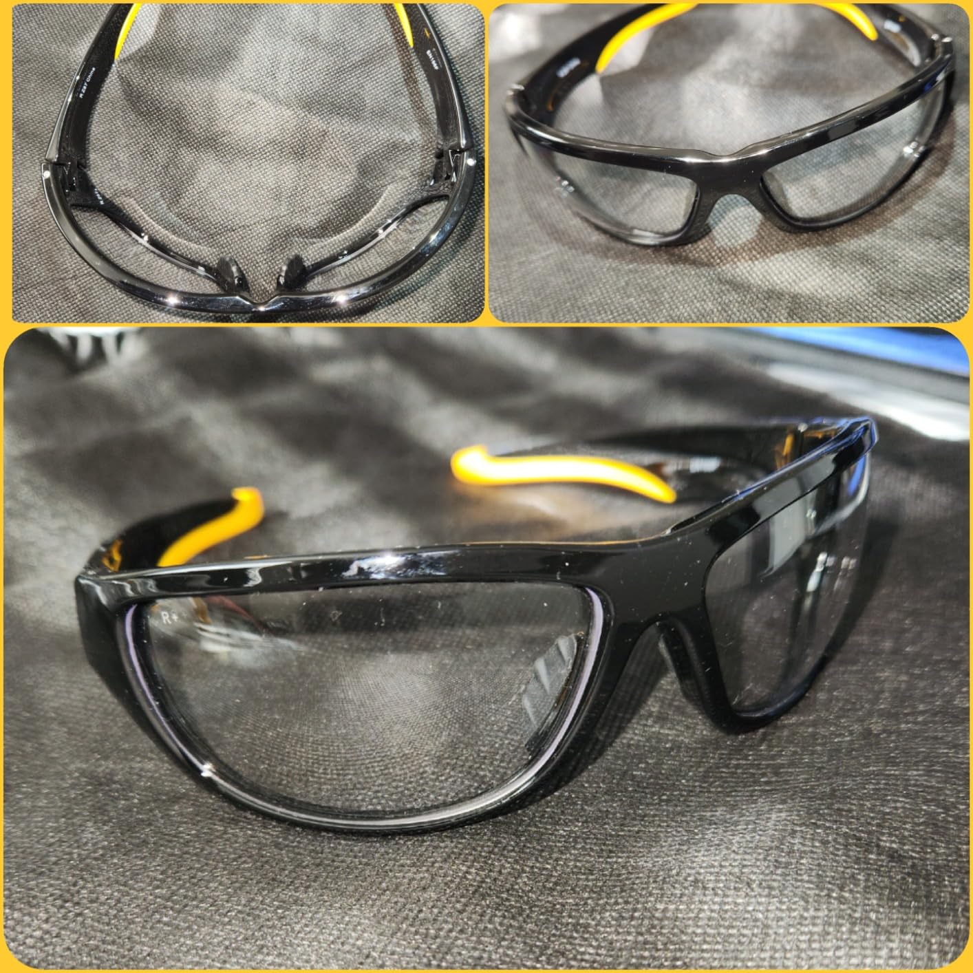 Dewalt Dominator Safety Glasses Dpg94 Unisex Adult Non Slip Polarized Mirrored Rubber Full Rim customer photo 1