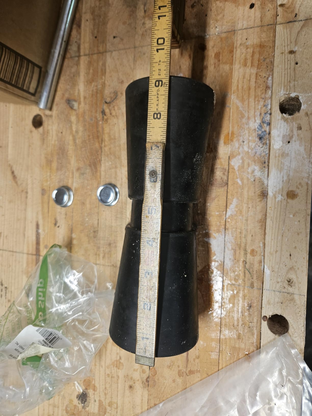 Attwood Heavy Duty Boat Trailer Roller, Rubber Shaft Keel, Black - 8, 10 or 12 inches customer photo 2