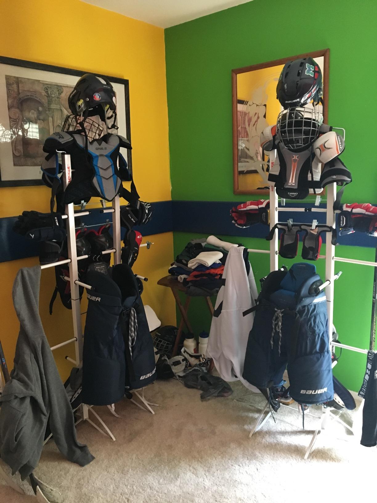 Wet Gear-Hockey Equipment Dryer Rack: Metal Locker Deluxe Model customer photo 1