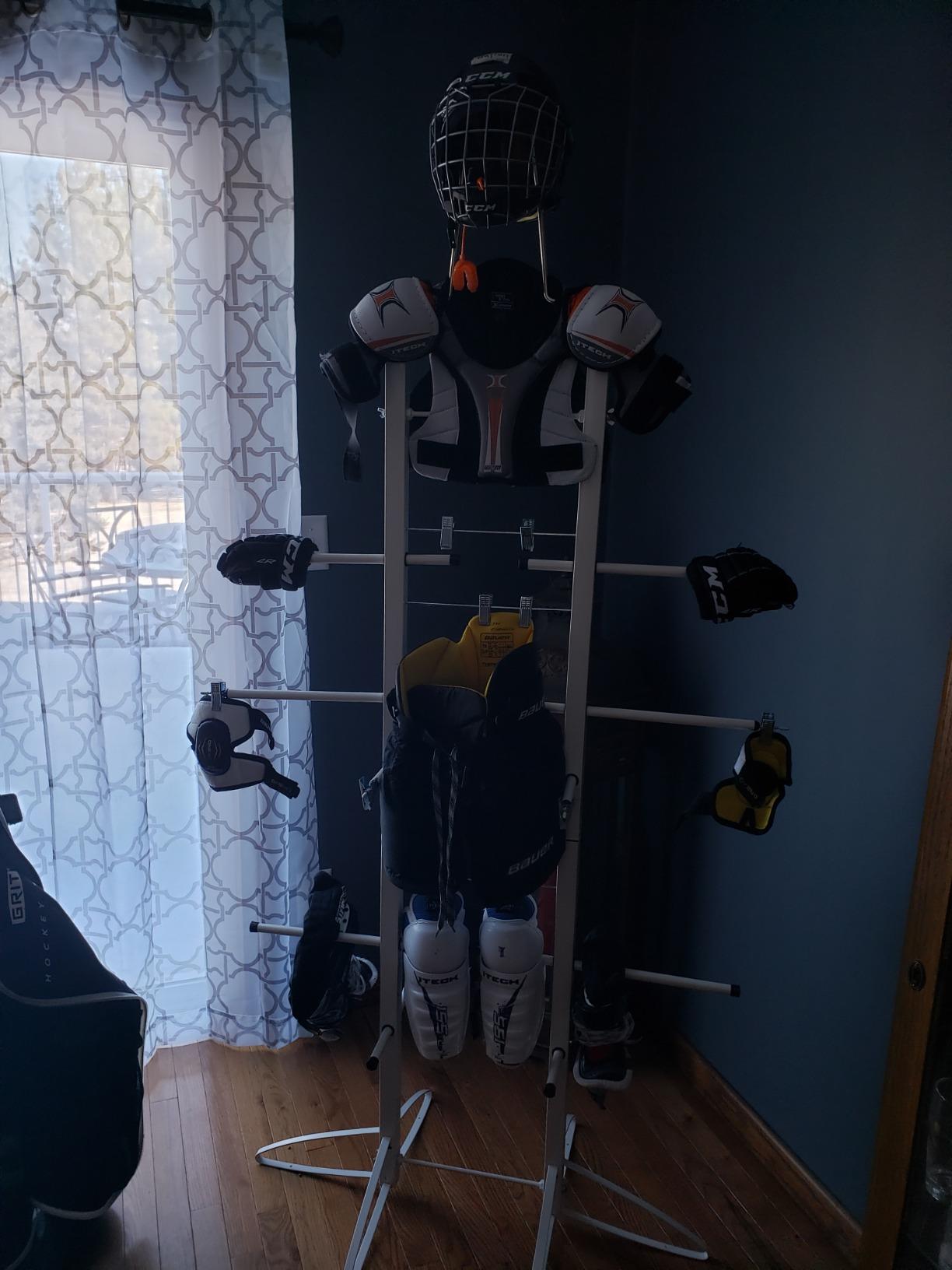 Wet Gear-Hockey Equipment Dryer Rack: Metal Locker Deluxe Model customer photo 2