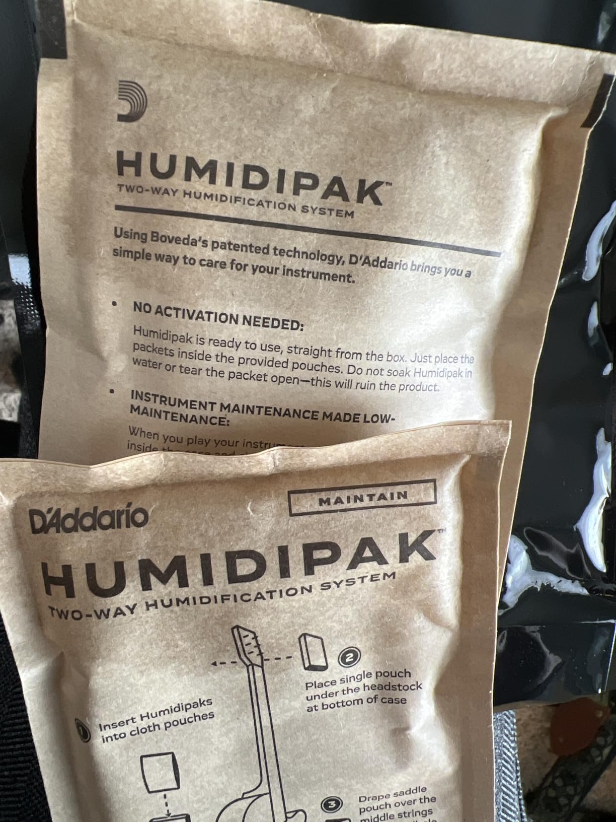 D'Addario Humidipak Guitar Maintain Packets, 3-Pack Case Humidity Control customer photo 1