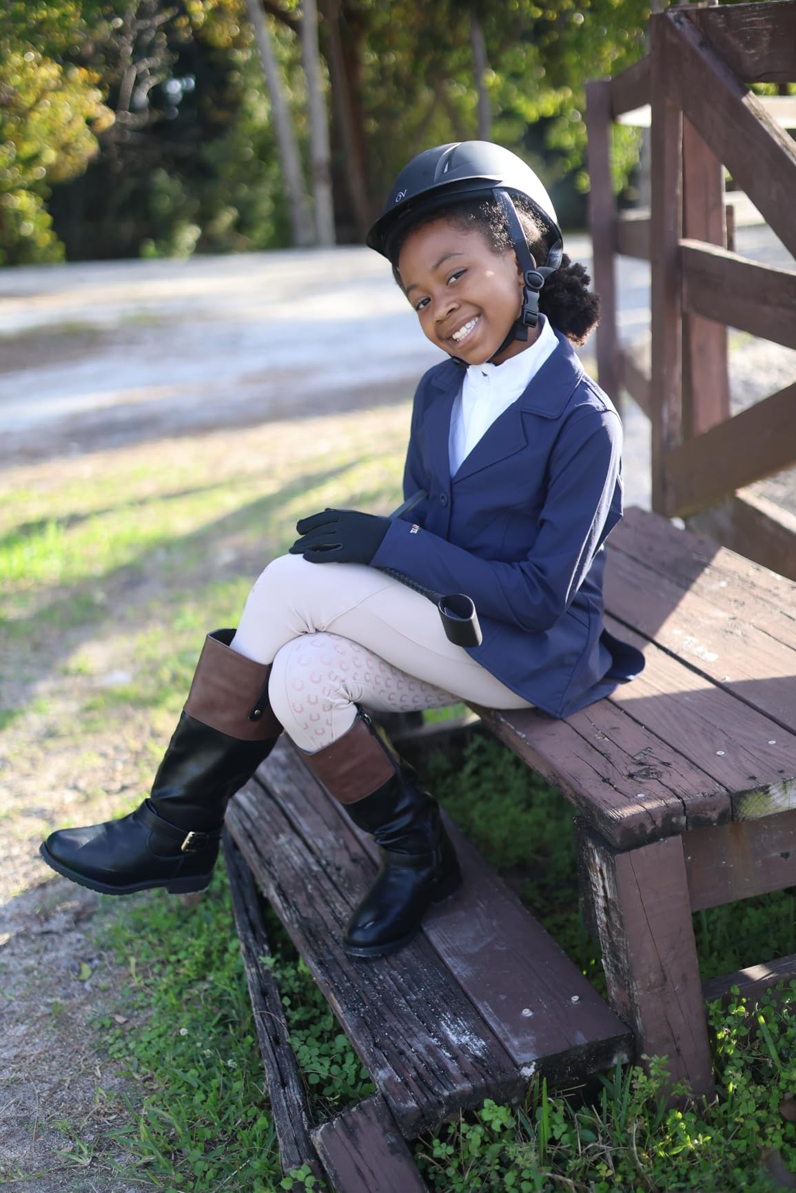 OVATION Adult Deluxe Schooler Riding Helmet - Lightweight Breathable Adjustable Equestrian Safety Helmet w/Removable Liner customer photo 1