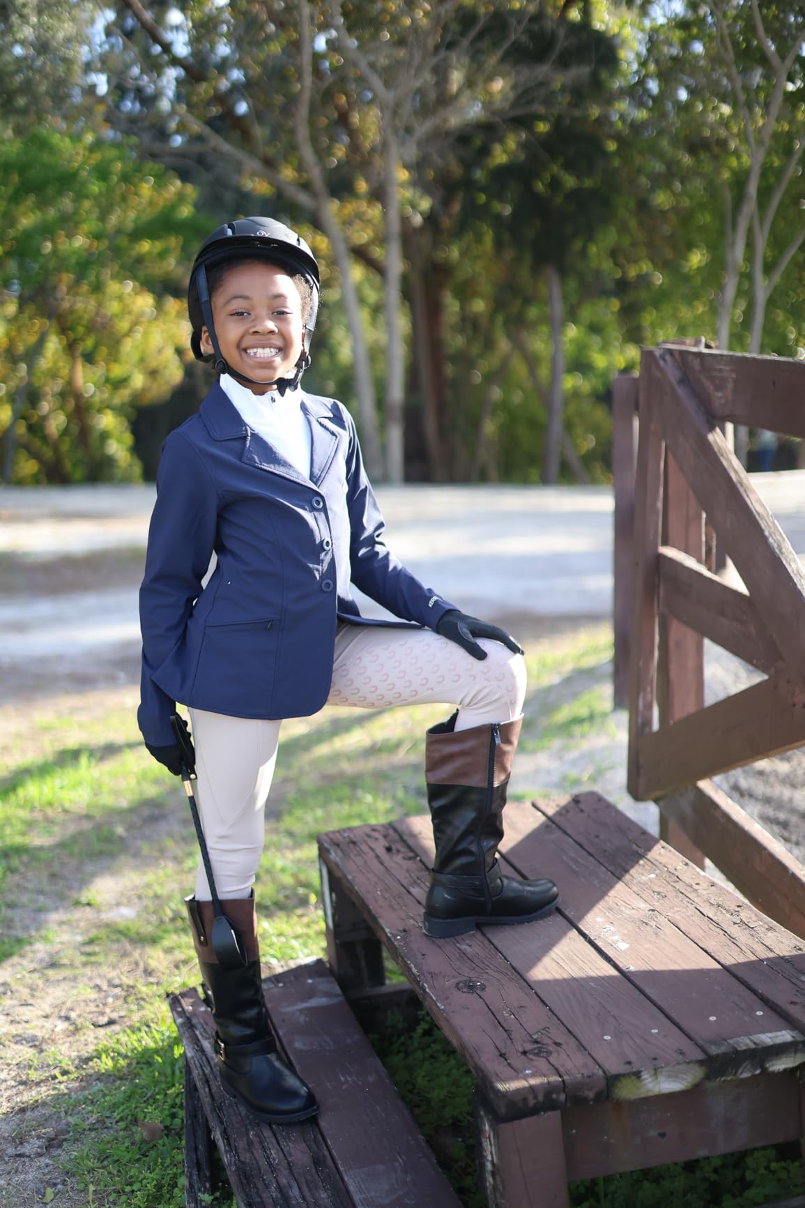 OVATION Adult Deluxe Schooler Riding Helmet - Lightweight Breathable Adjustable Equestrian Safety Helmet w/Removable Liner customer photo 2