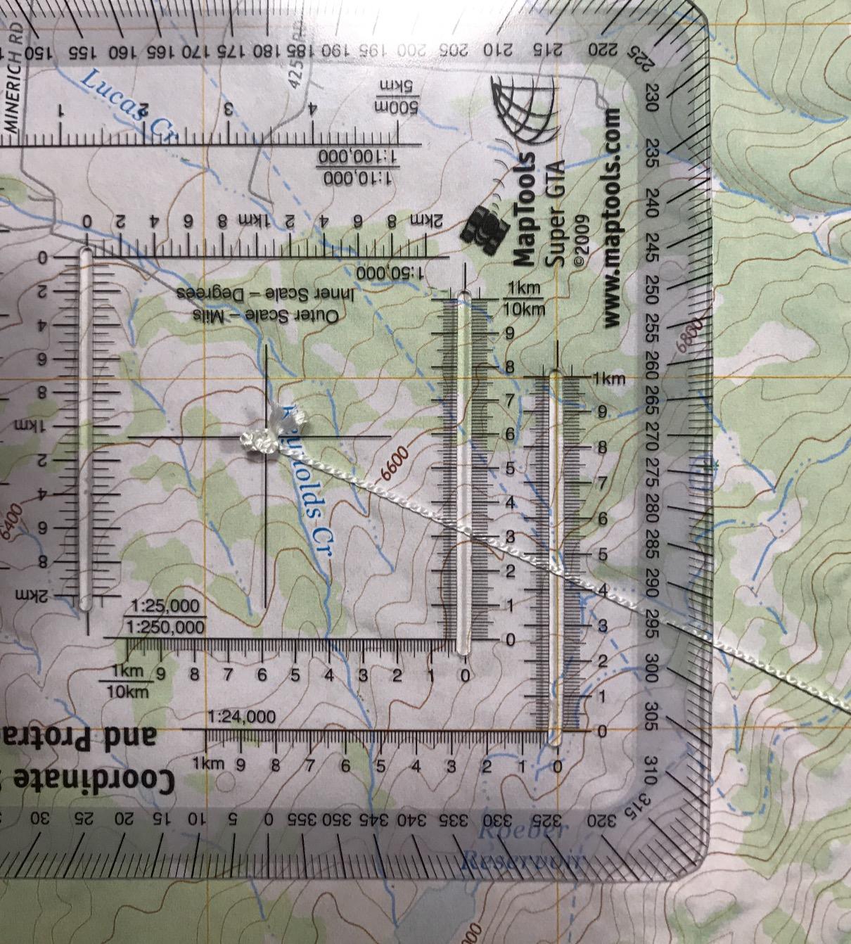 MapTools Improved Military Style MGRS/UTM Coordinate Grid Reader, and Protractor customer photo 1