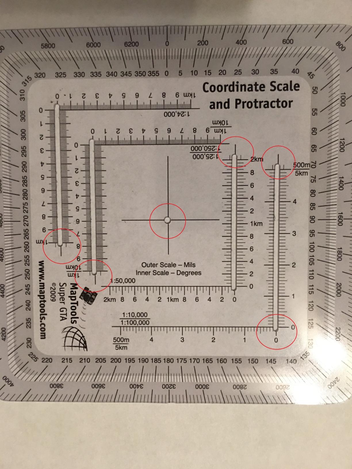 MapTools Improved Military Style MGRS/UTM Coordinate Grid Reader, and Protractor customer photo 2