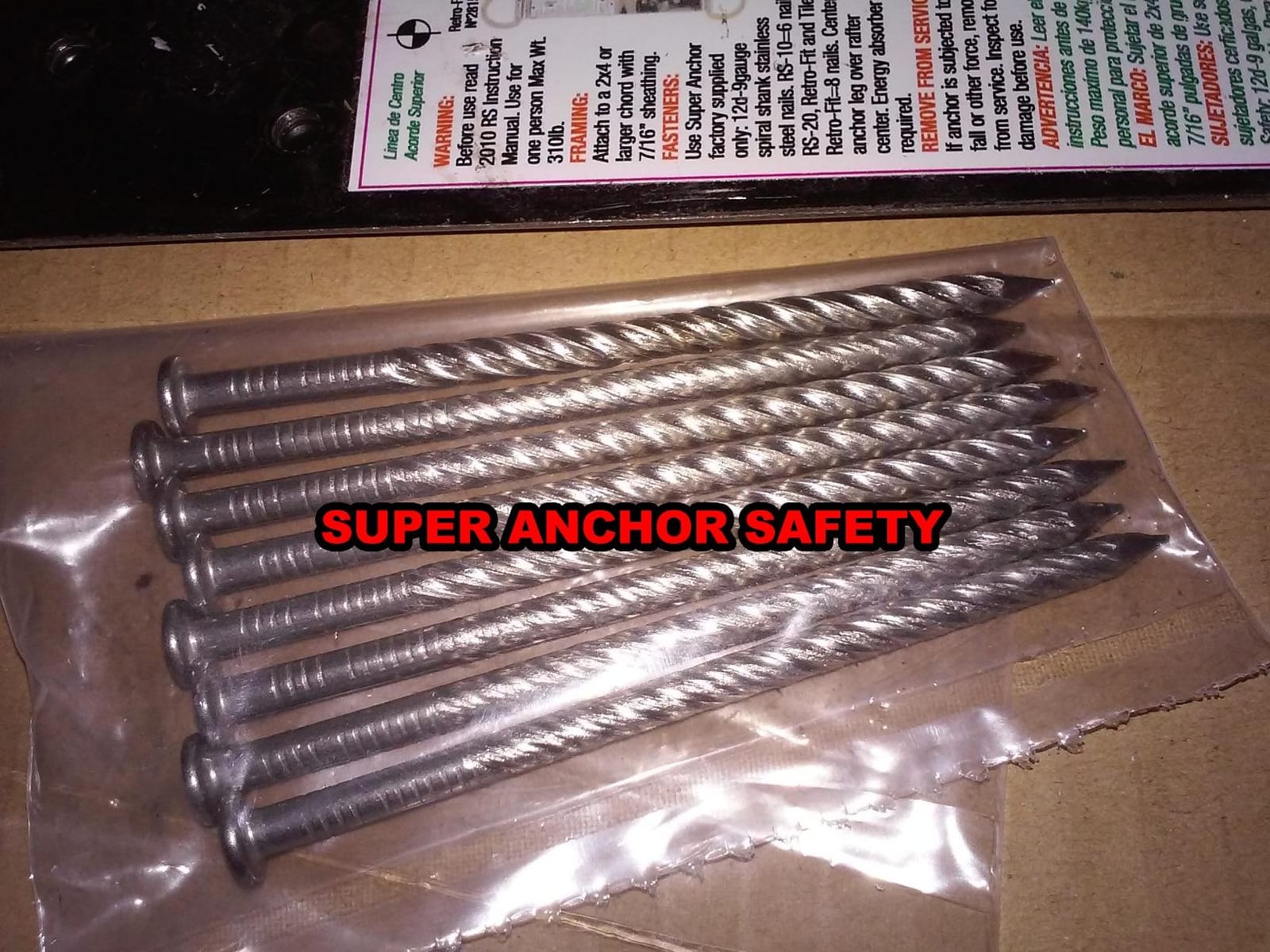 Guardian Fall Protection 00500 RIDG-1 Single D-Ring Roof Anchor with Nails 11-Inch customer photo 1