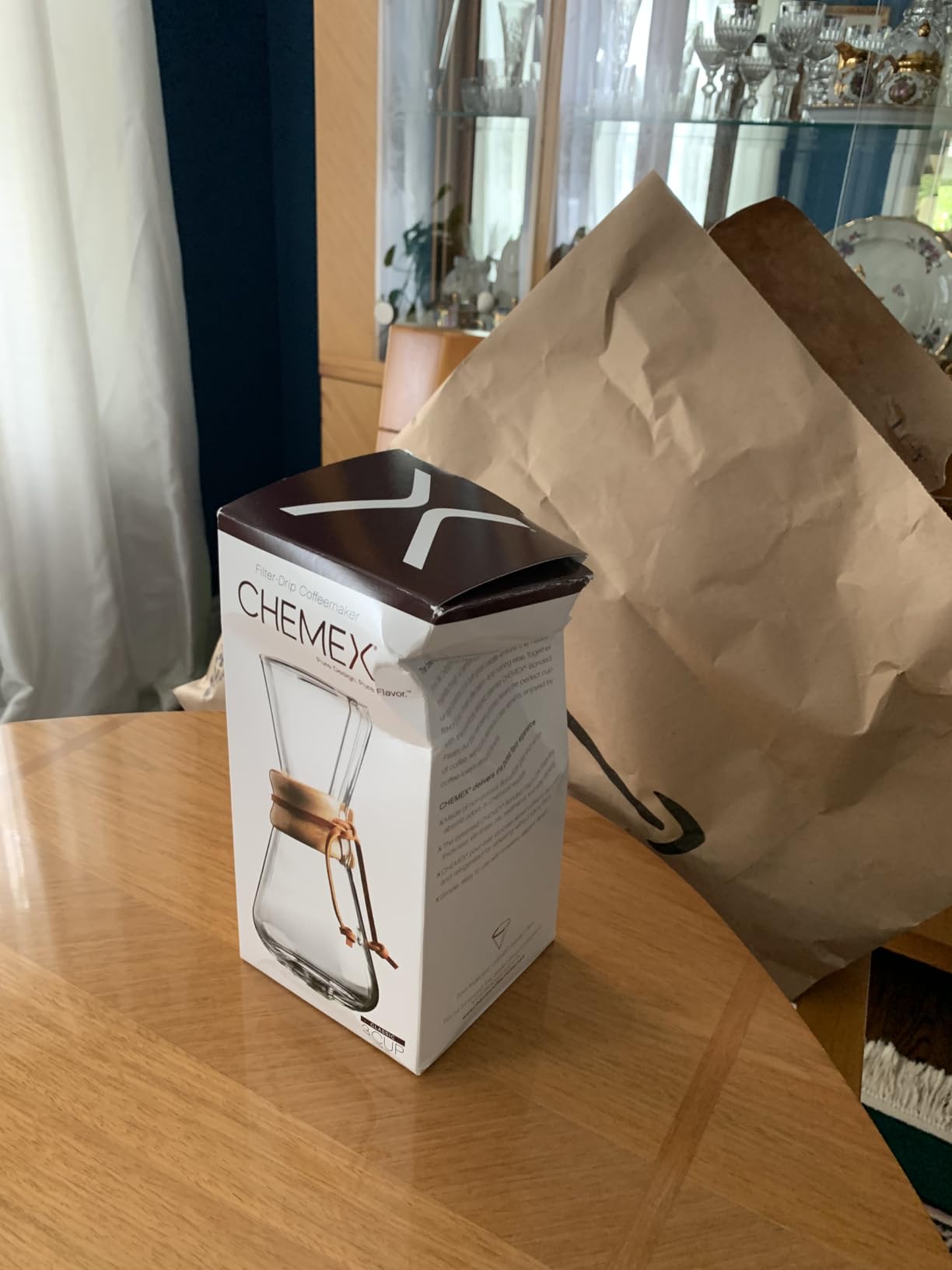 Chemex Pour-Over Glass Coffeemaker - Classic Series - 3-Cup - Exclusive Packaging customer photo 1