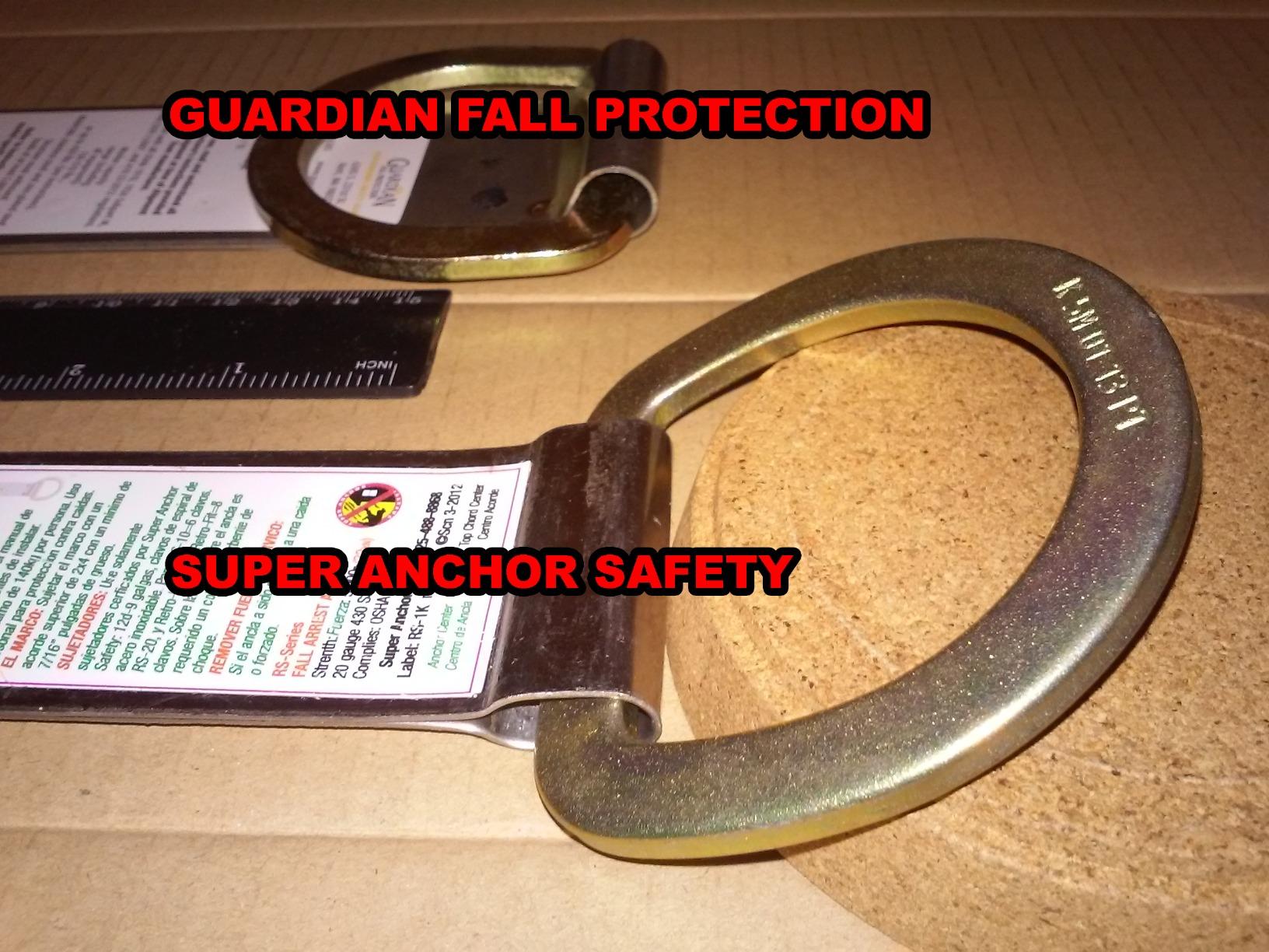 Guardian 00510 Double D Ring Ridge-It Roof Anchor Zinc-Plated Stainless Steel OSHA and ANSI Compliant 18 inches customer photo 2