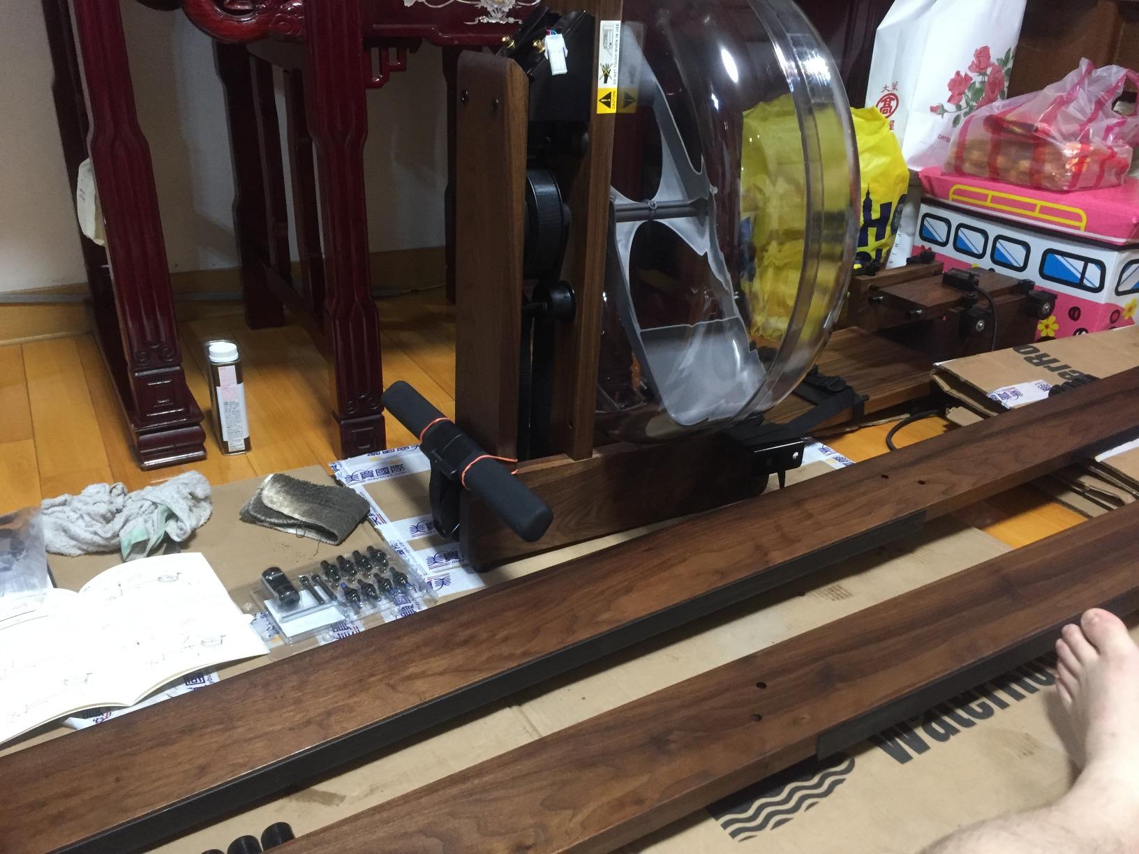 Walnut Rowing Machine with S4 BLE Monitor | USA Made Water Rower | Original Handcrafted Erg Machine for Home Use & Gym | Best Warranty customer photo 1