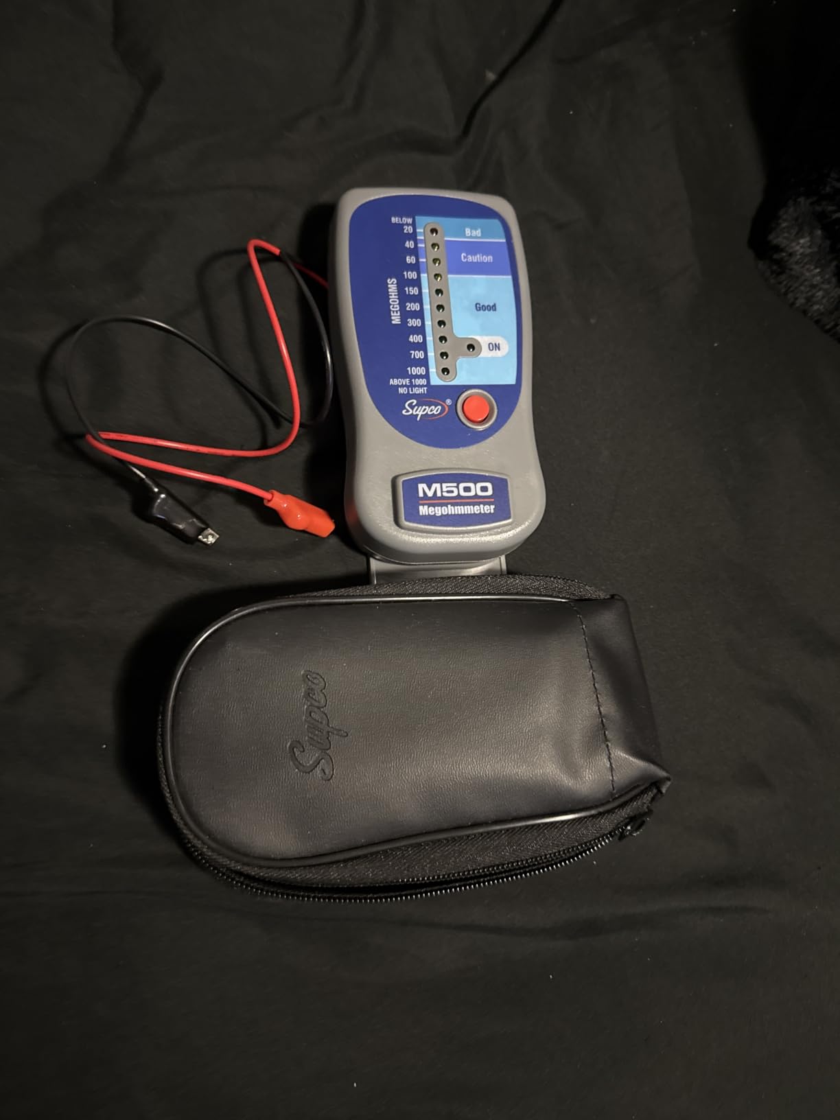 Supco M500 Electronic Megohmmeter, 0 to 1000 Megohms | Electrical Insulation Tester for HVAC, Refrigerator Compressors, Motors, Portable Appliances, Relay Circuits, with Case customer photo 2