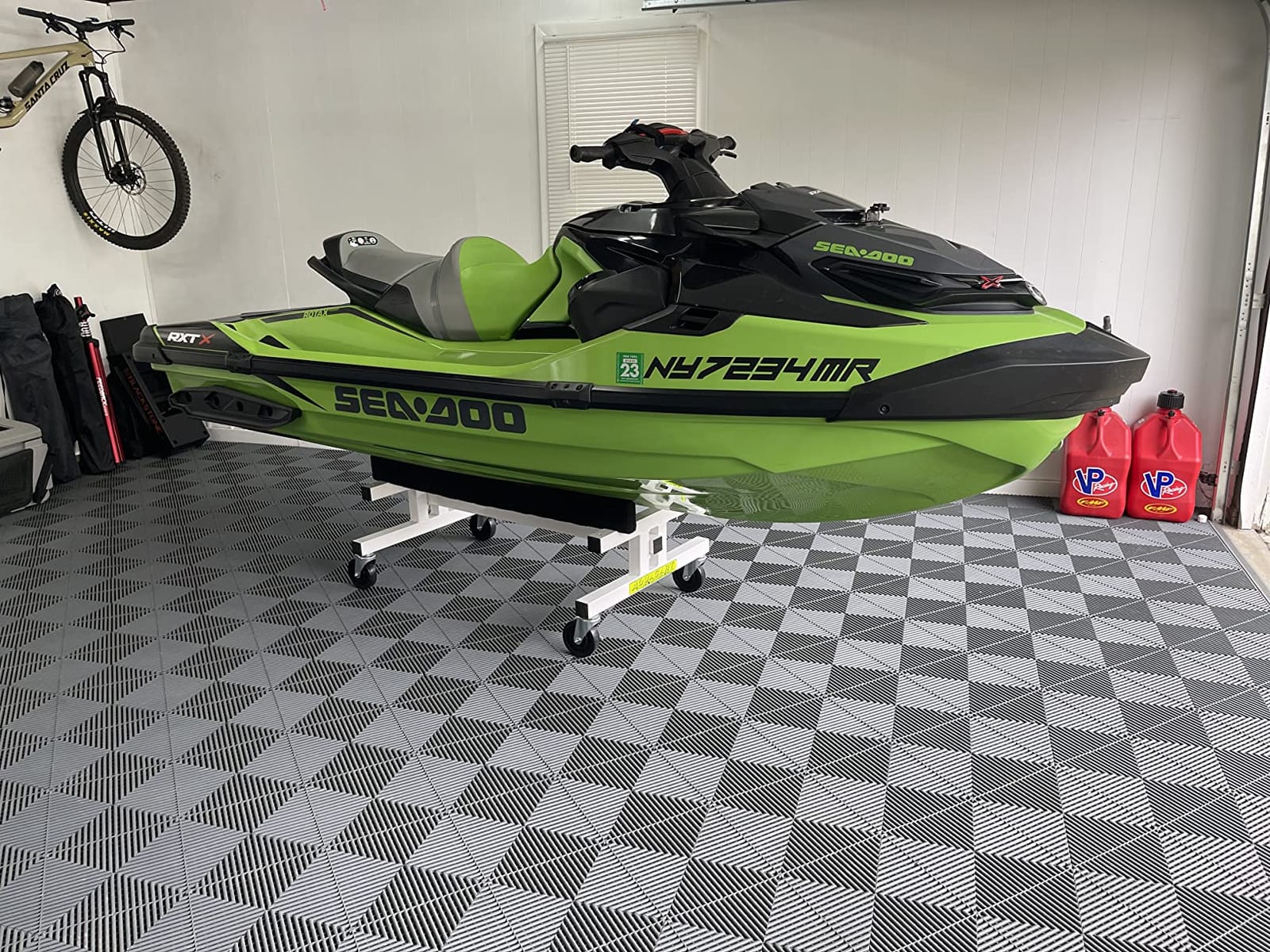 AquaCart AQ-19b- Heavy Duty- 30 Years of Innovation- Made in USA- PWC Jet Ski watercraft Dolly Stand Shop Garage storagea Sea Doo Kawasaki customer photo 2