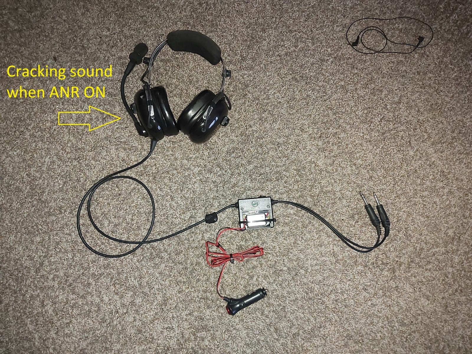 Faro G2 ANR (Active Noise Reduction) Premium Pilot Aviation Headset with Mp3 Input - Black customer photo 1