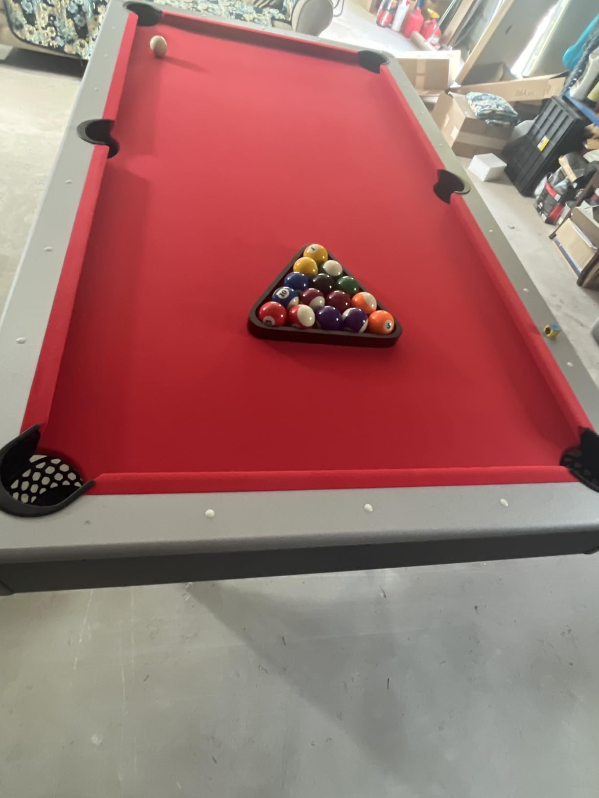 Hathaway Maverick 7 Foot Pool Table with Table Tennis Top – with Accessories for Both Games – Space-Saving Ping Pong and Pool Table Combo for Families – Matte Black Finish customer photo 1