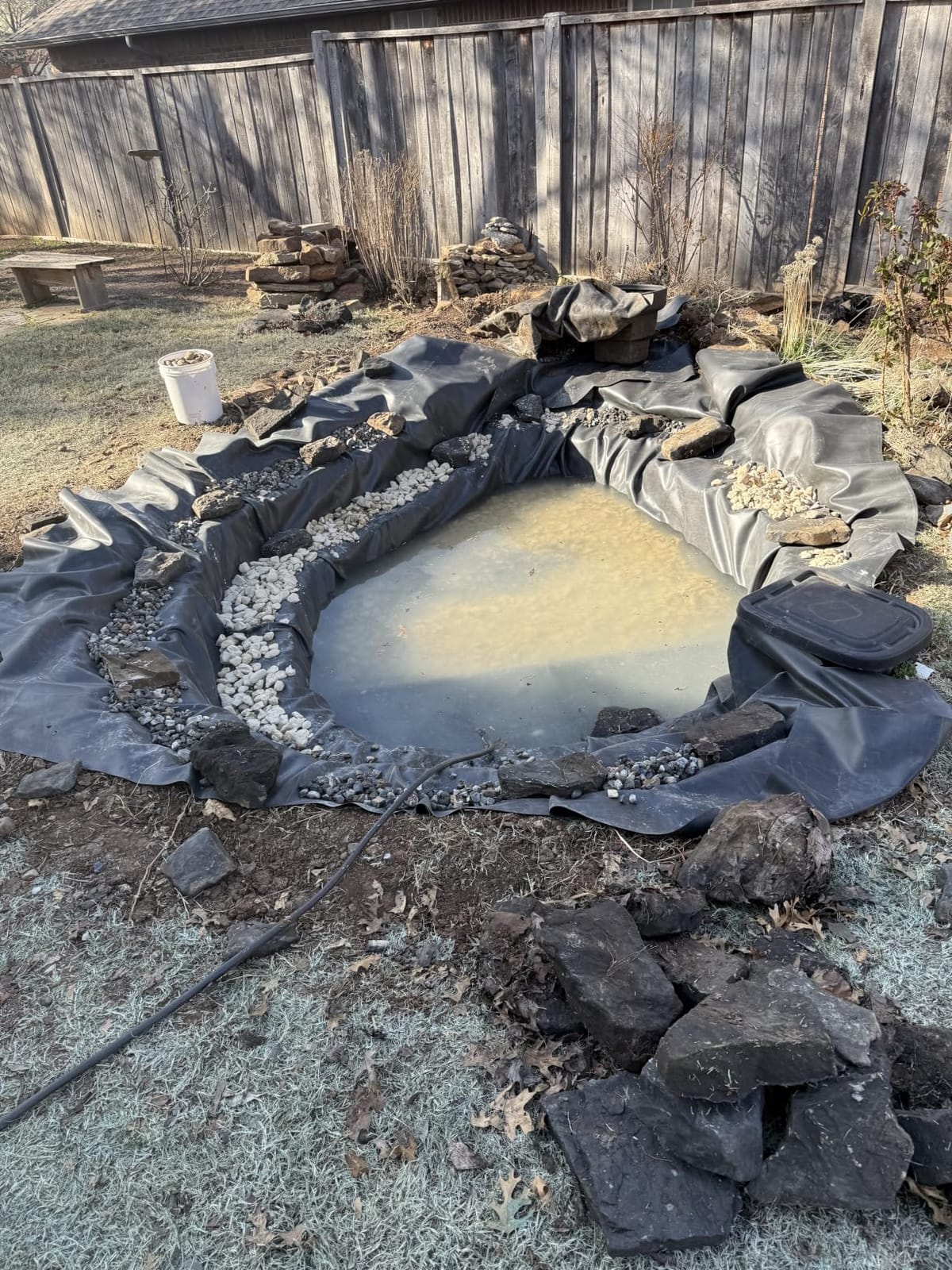 Lifeguard 10 ft. x 15 ft. EPDM Pond Liner - 45-Mil Rubber | Liner for Outdoor Ponds, Waterfalls, Aquaponics, Retention Basins - Durable & Fish Safe customer photo 2