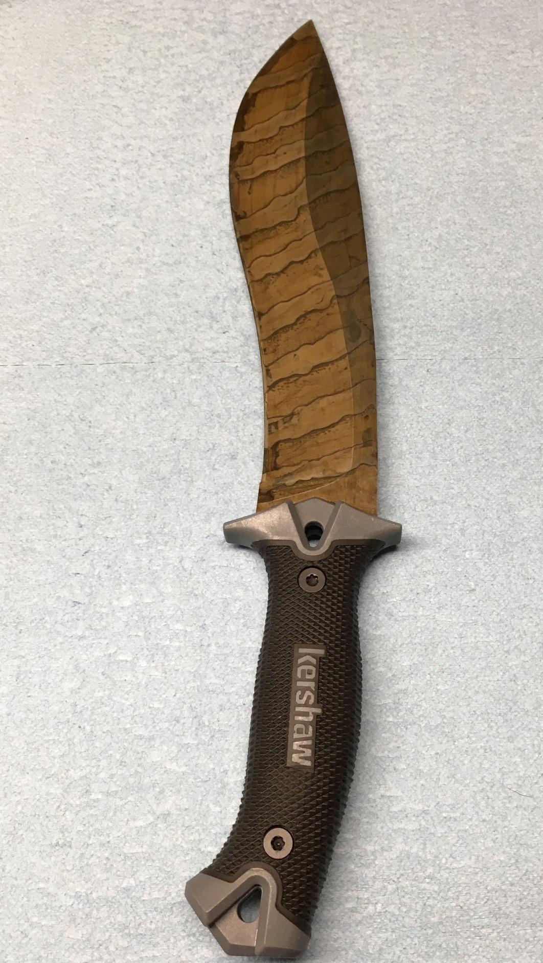 Kershaw Camp 10 Machete, Black, 10 Inch Fixed Recurve Blade customer photo 1