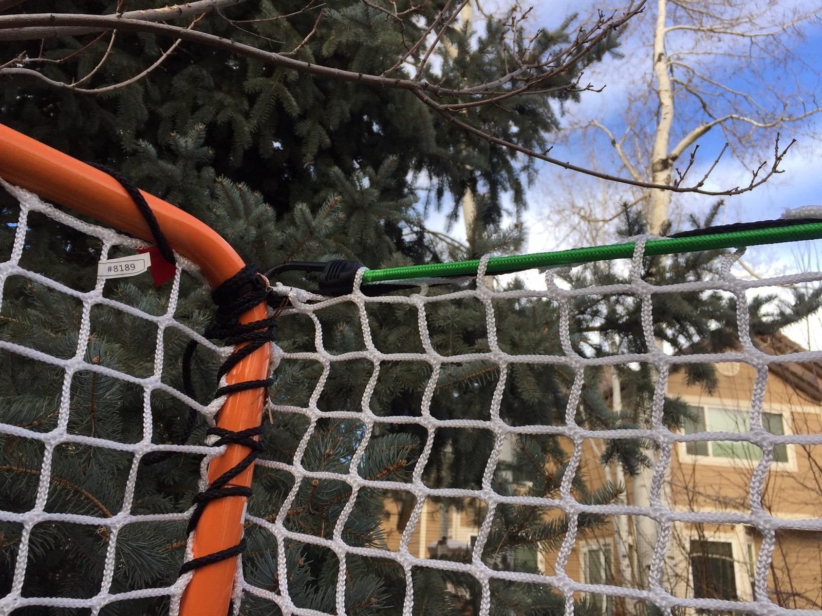 EZGoal Monster Lacrosse Backstop Rebounder, 11' x 8', Orange customer photo 2