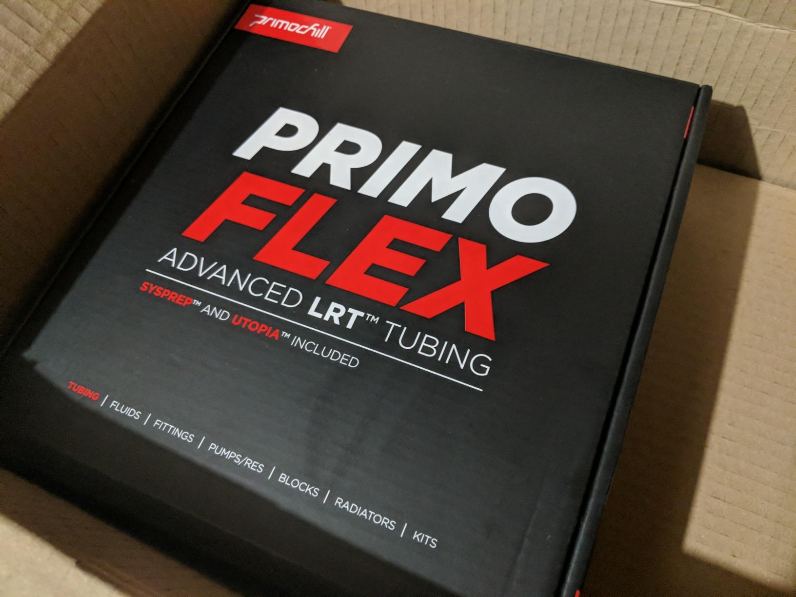 PrimoChill PrimoFlex LRT Custom Watercooling Flexible Tubing -3/8in.ID x 1/2in.OD, 10 feet Bundled with System Prep and Coolant, Made with Premium Materials, Proudly Made in the USA - Crystal Clear customer photo 1