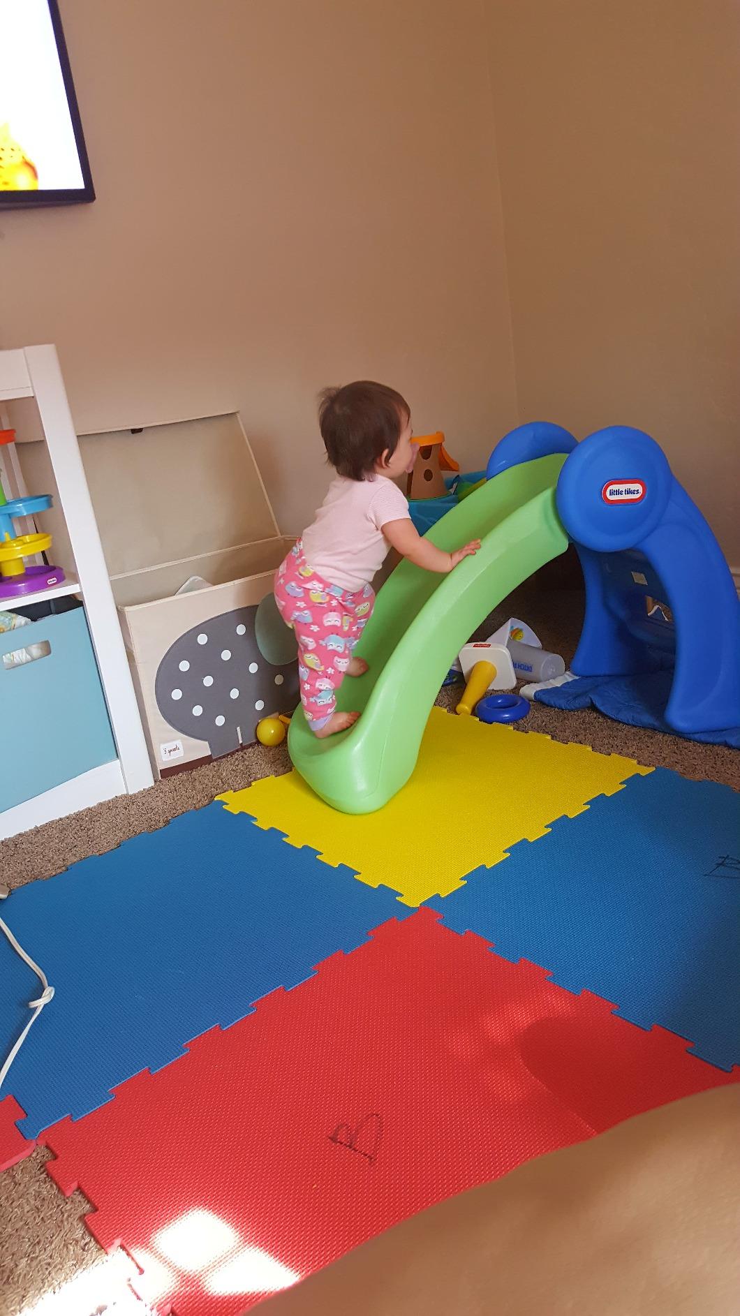Little Tikes Junior Play Slide Green/Blue, 5 ft or less customer photo 2