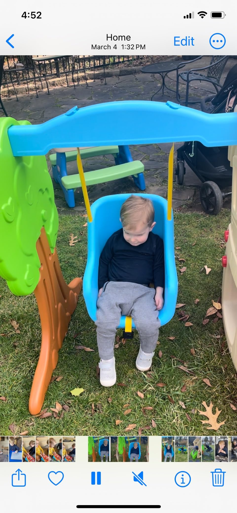 Little Tikes Hide & Seek Climber and Swing, Indoor Outdoor with Slide - Easy Set Up - Toddler Playset, 53.50''L x 52.00''W x 41.00''H customer photo 2