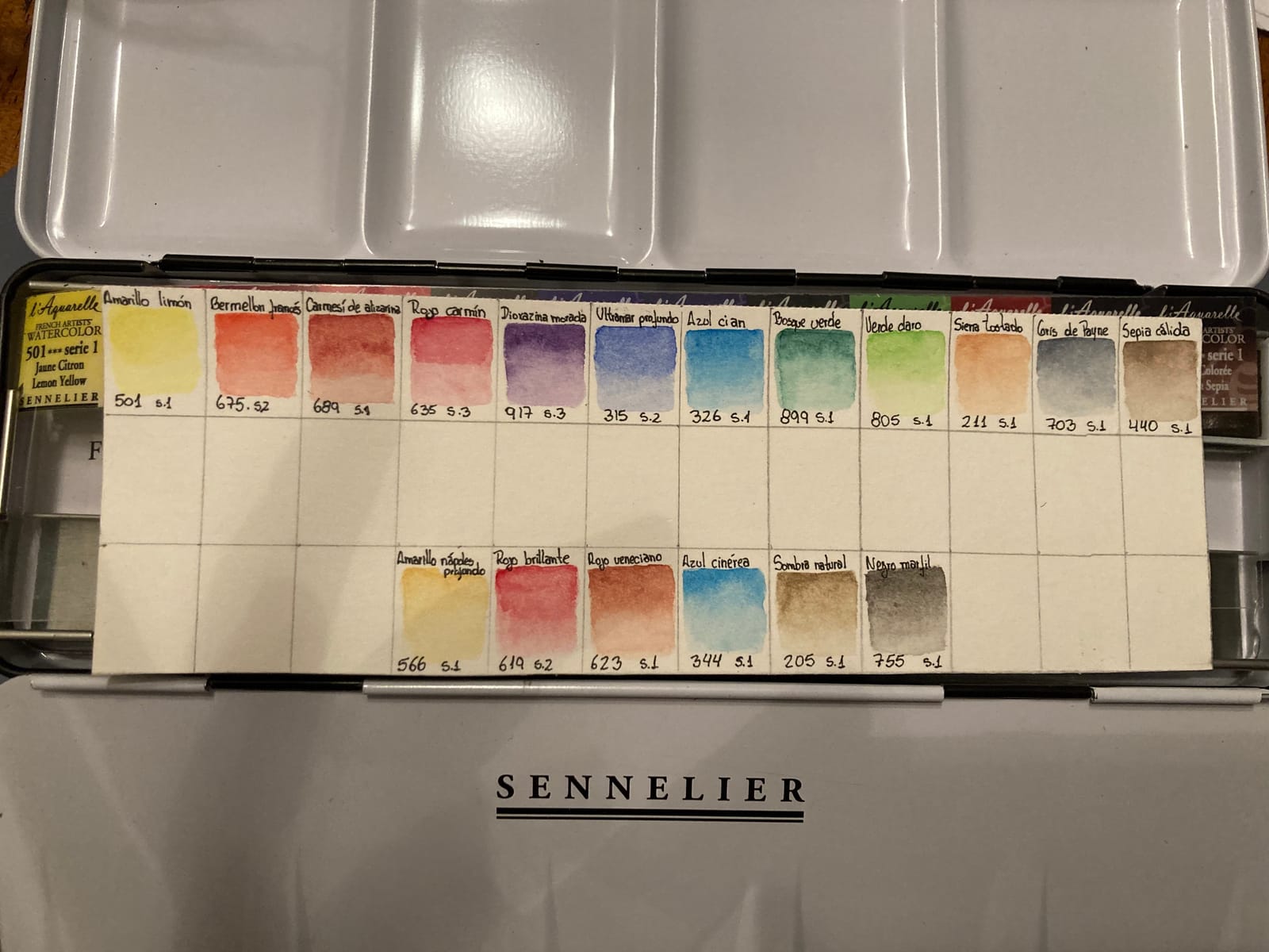 SENNELIER L'Aquarelle French Watercolor Paint, Metal Set of 18 Half Pans customer photo 1
