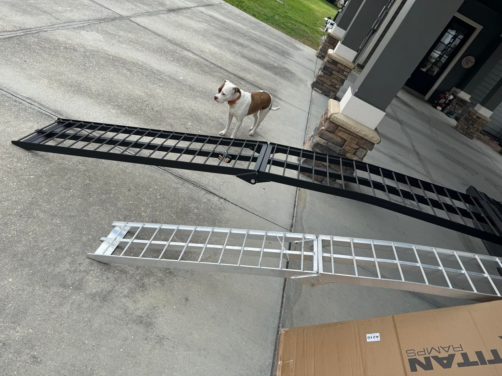 Titan Ramps Aluminum ATV Motorcycle Loading Ramps, 1,200 lb, 10 Ft, 2-Pack customer photo 2