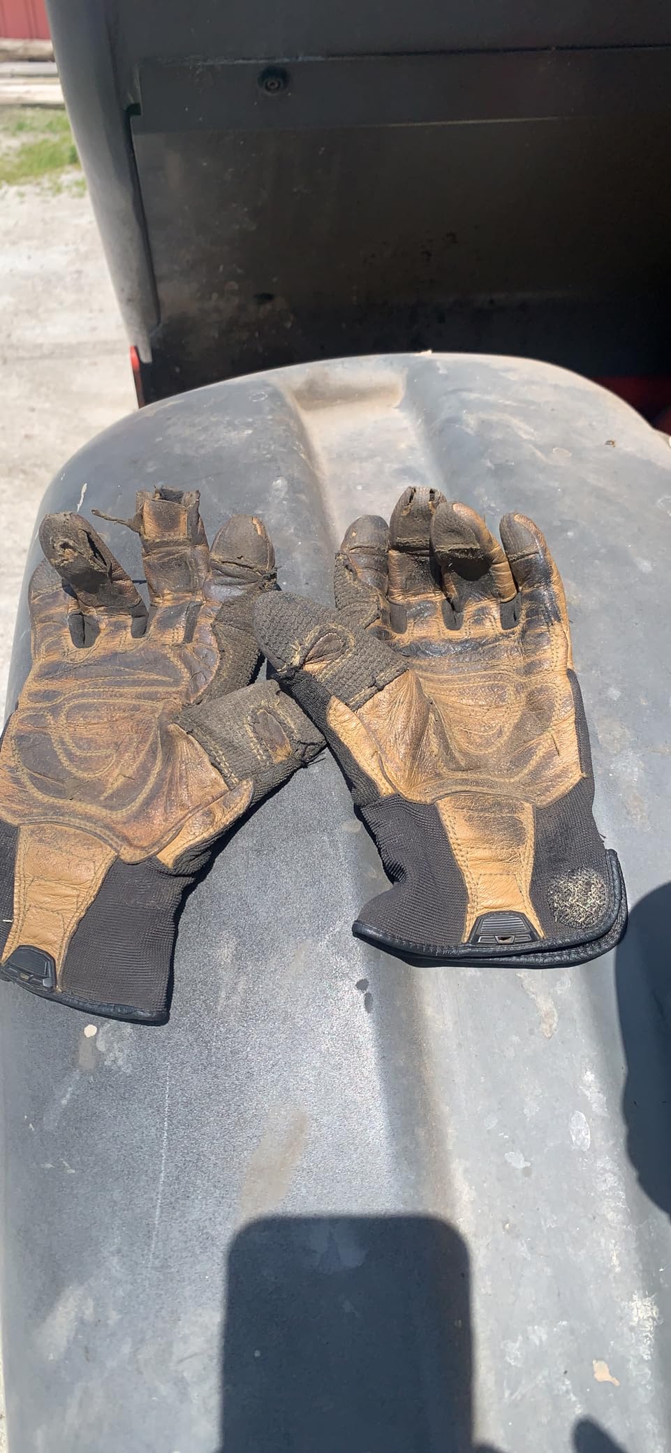 Ironclad Ranchworx Work Gloves RWG2, Premier Leather Work Glove, Performance Fit, Durable, Machine Washable, (1 Pair), RWG2-04-L,Brown/Black customer photo 2