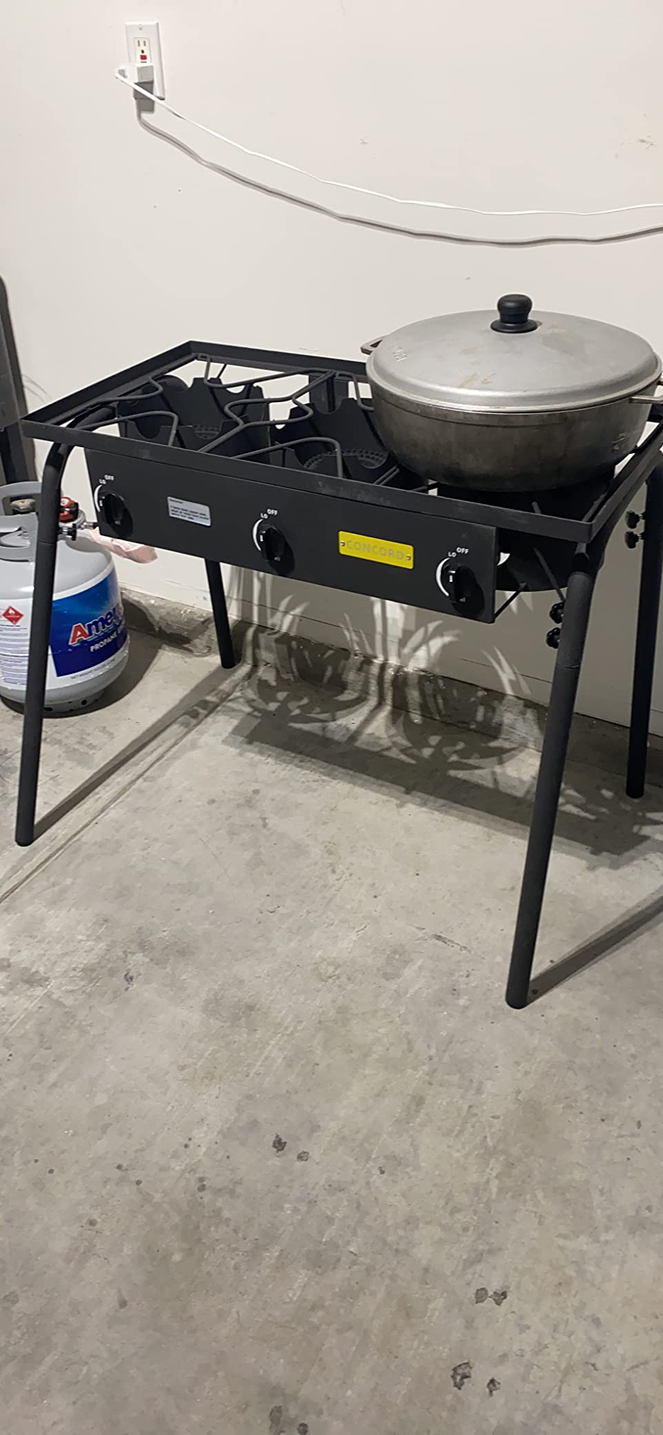 Concord Triple Burner Outdoor Propane Stove Cooker w/Regulator, 3 Burner Stove Brewing Supply customer photo 2