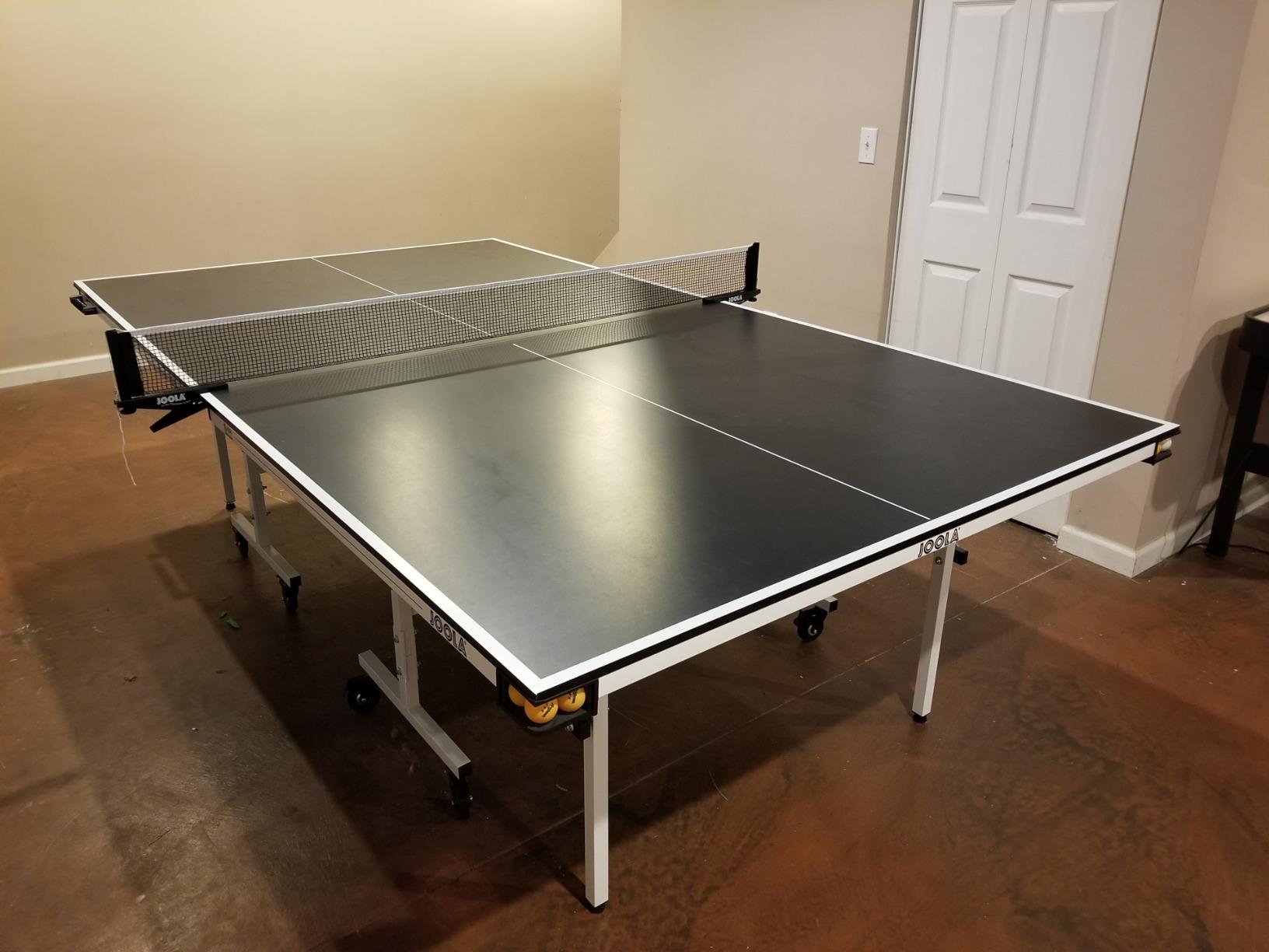 JOOLA Rally TL Professional MDF Indoor Ping Pong Table w/Quick Clamp Table Tennis Net & Post Set - 10 Minute Easy Assembly - Corner Ball Holders - Tournament Quality - Includes Playback Mode customer photo 2