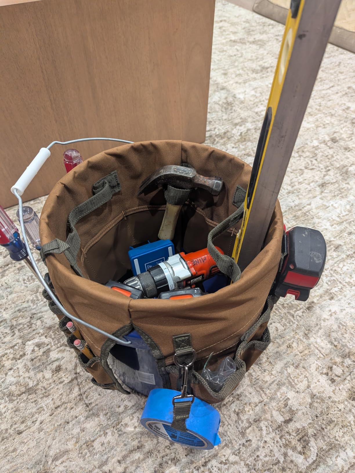 Bucket Boss The Bucketeer Bucket Tool Organizer in Brown, 10030 customer photo 1